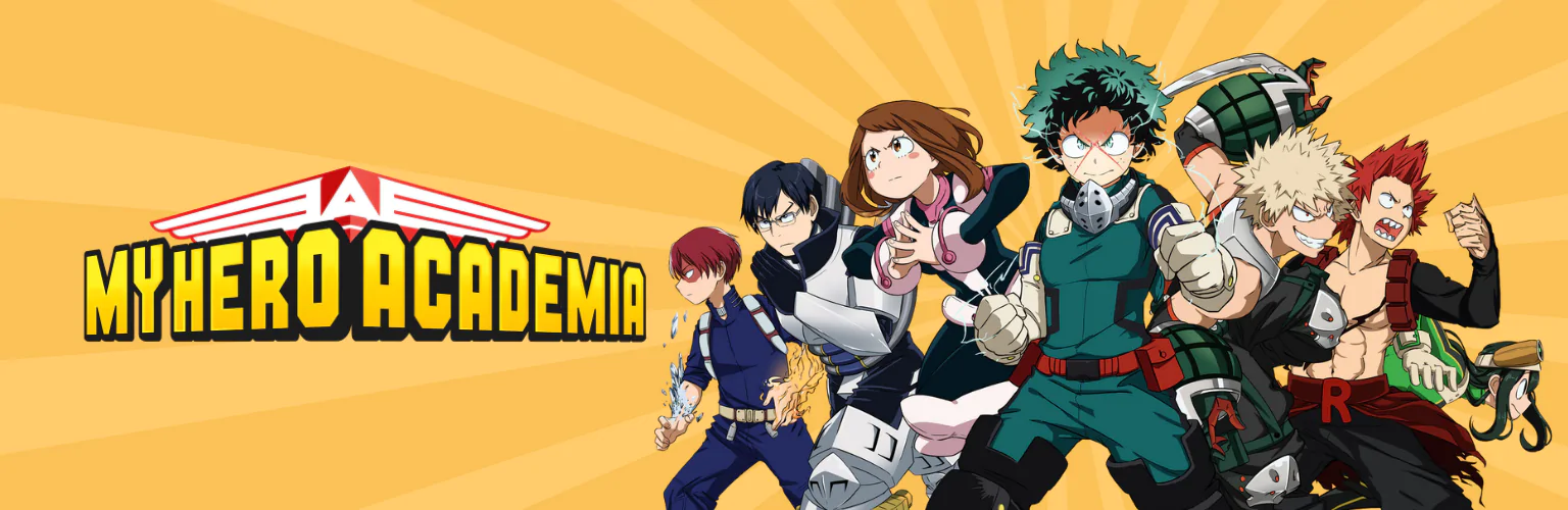 My Hero Academia produkty banner mobil