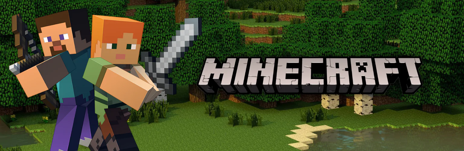 Minecraft produkty banner mobil