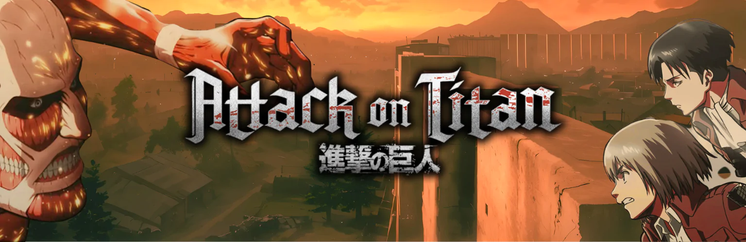 Attack on Titan produkty banner mobil