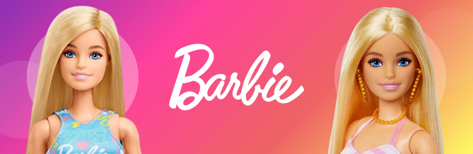 Barbie produkty banner mobil