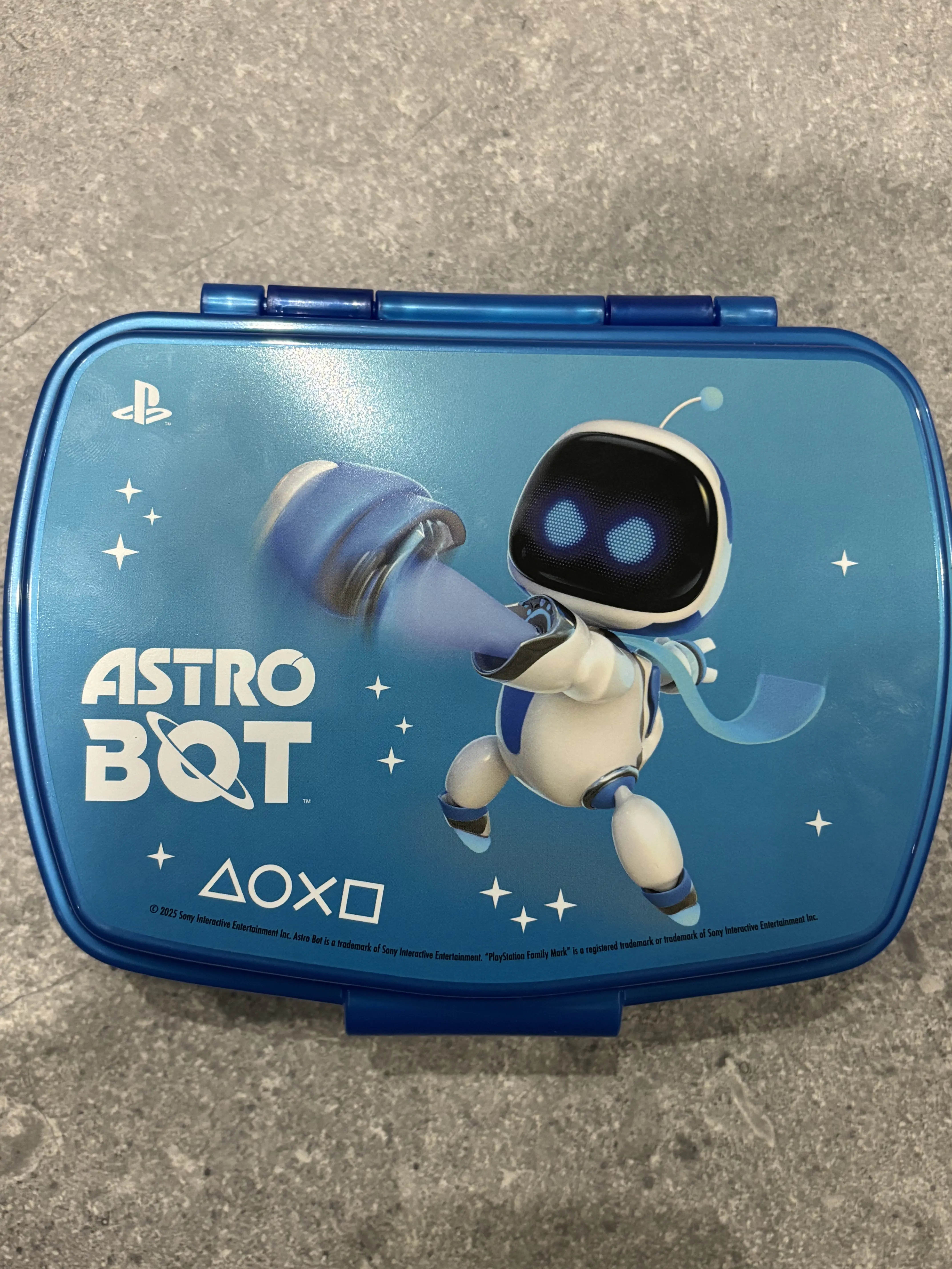 Playstation Astro Bot vtipný plastový box na sendviče produktová fotografia