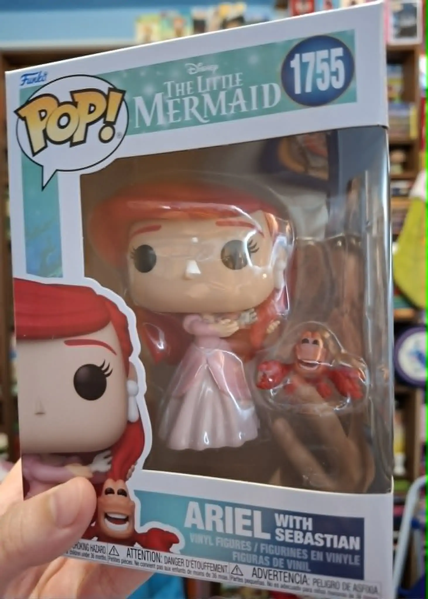 Funko POP figúrka Disney Buddy Ariel with Sebastian produktová fotografia