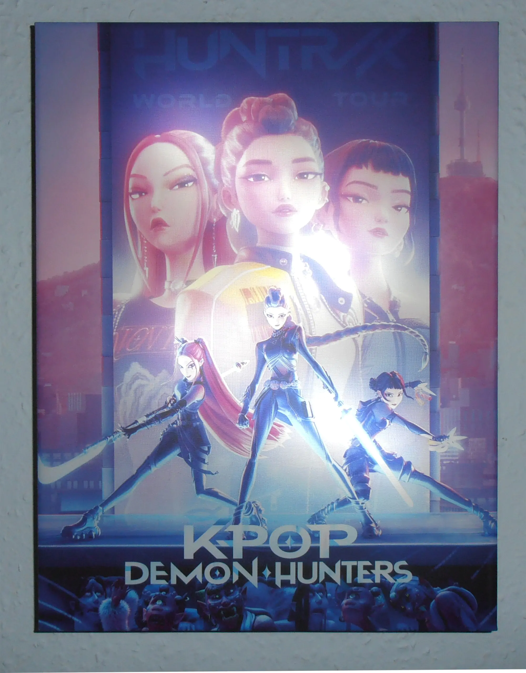 KPop Demon Hunters Svietiace plátno produktová fotografia
