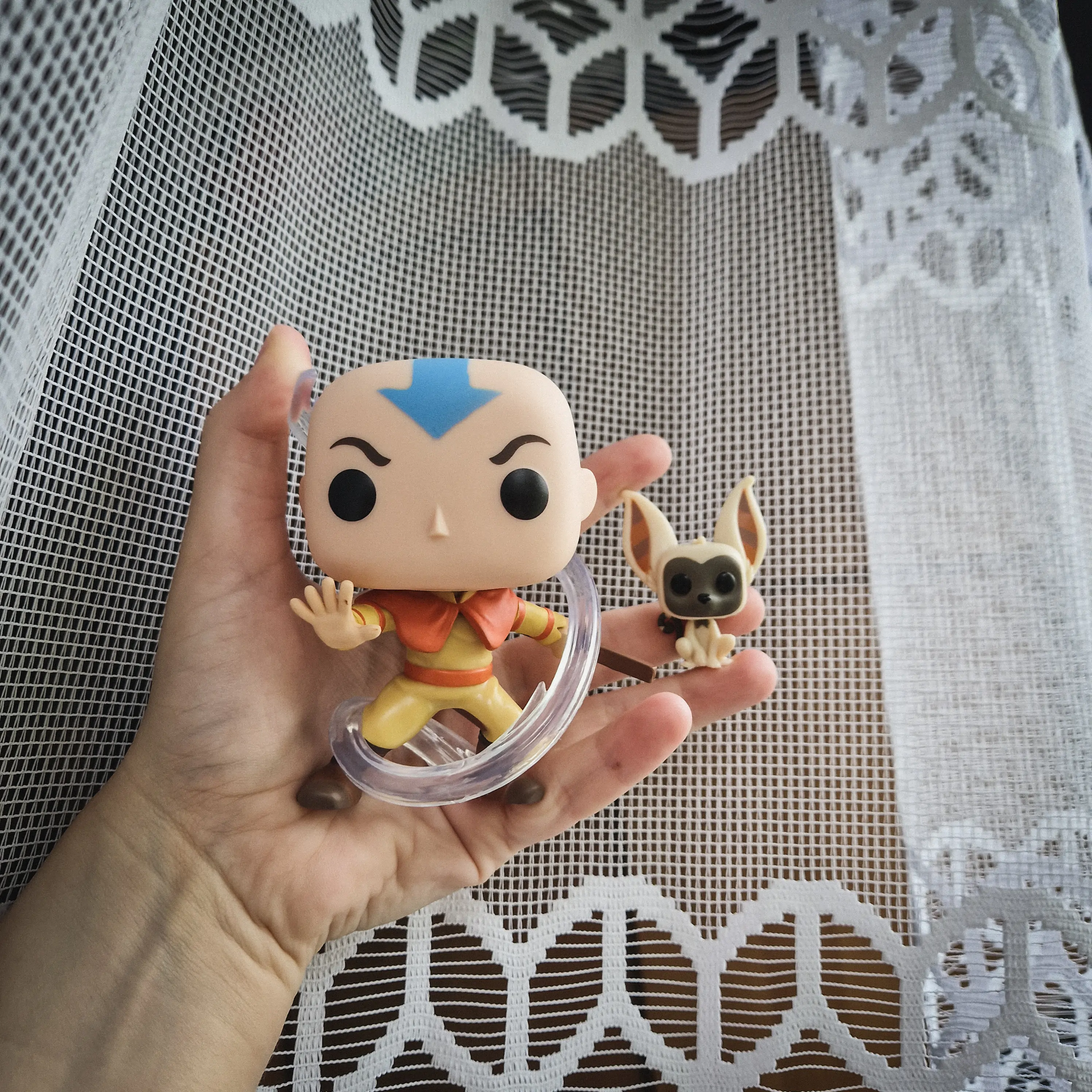 Avatar The Last Airbender POP! Animation Vinyl Figúrka Aang w/ Momo 9 cm termékfotó