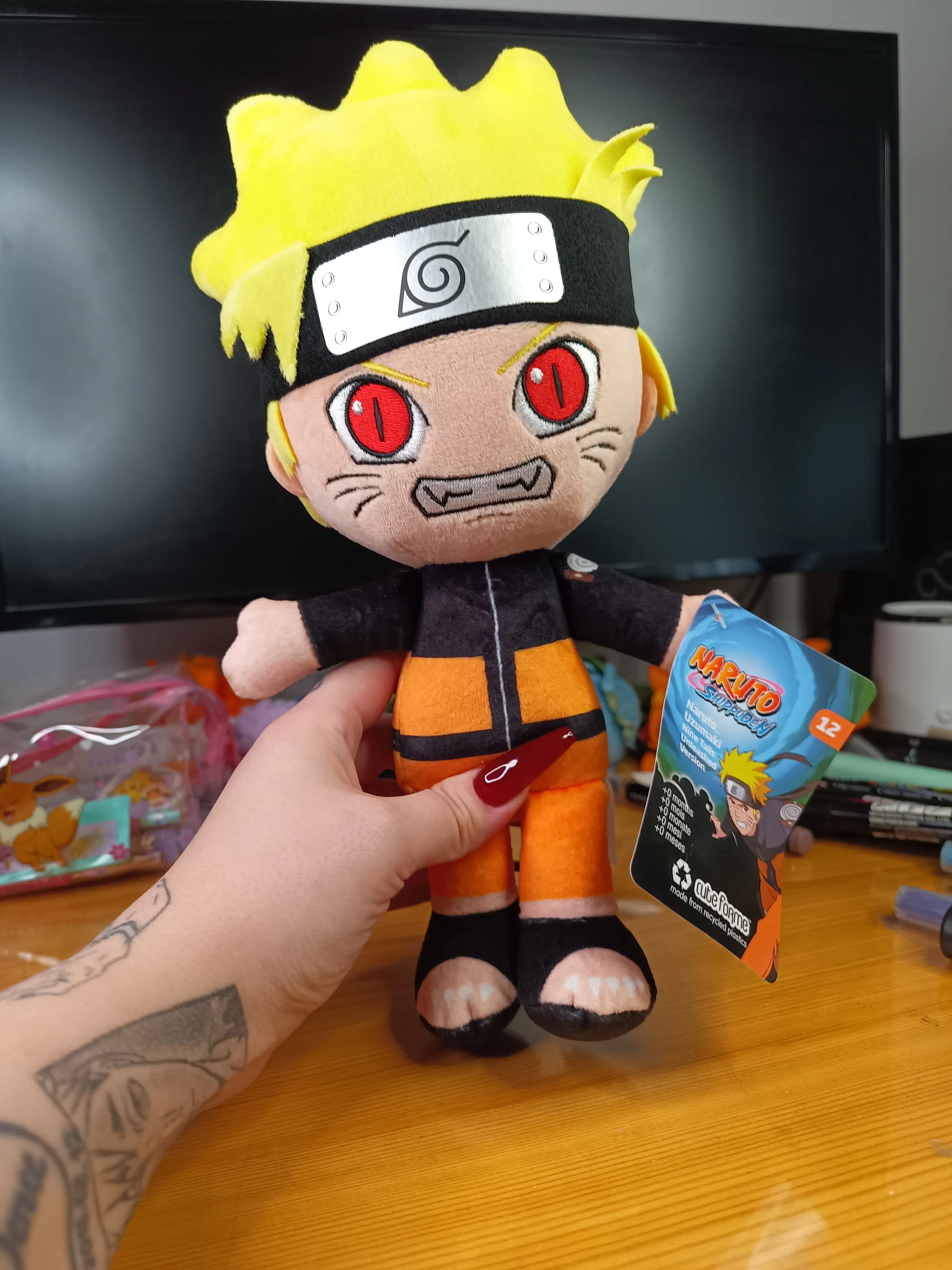 Naruto Shippuden Cuteforme plyšová figúrka Naruto Uzumaki Nine Tails Unleashed Version 29 cm produktová fotografia