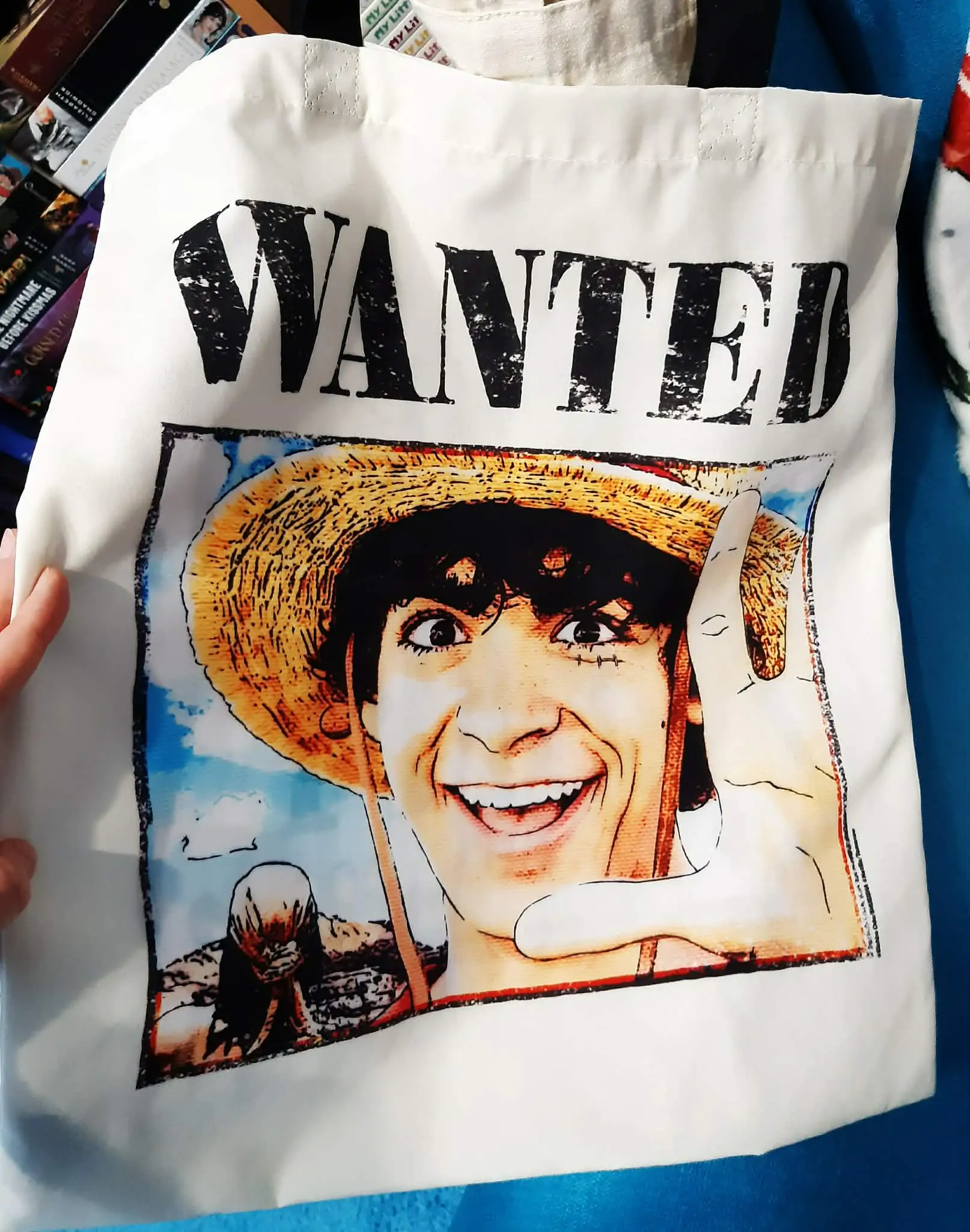 One Piece nákupná taška Wanted Luffy produktová fotografia