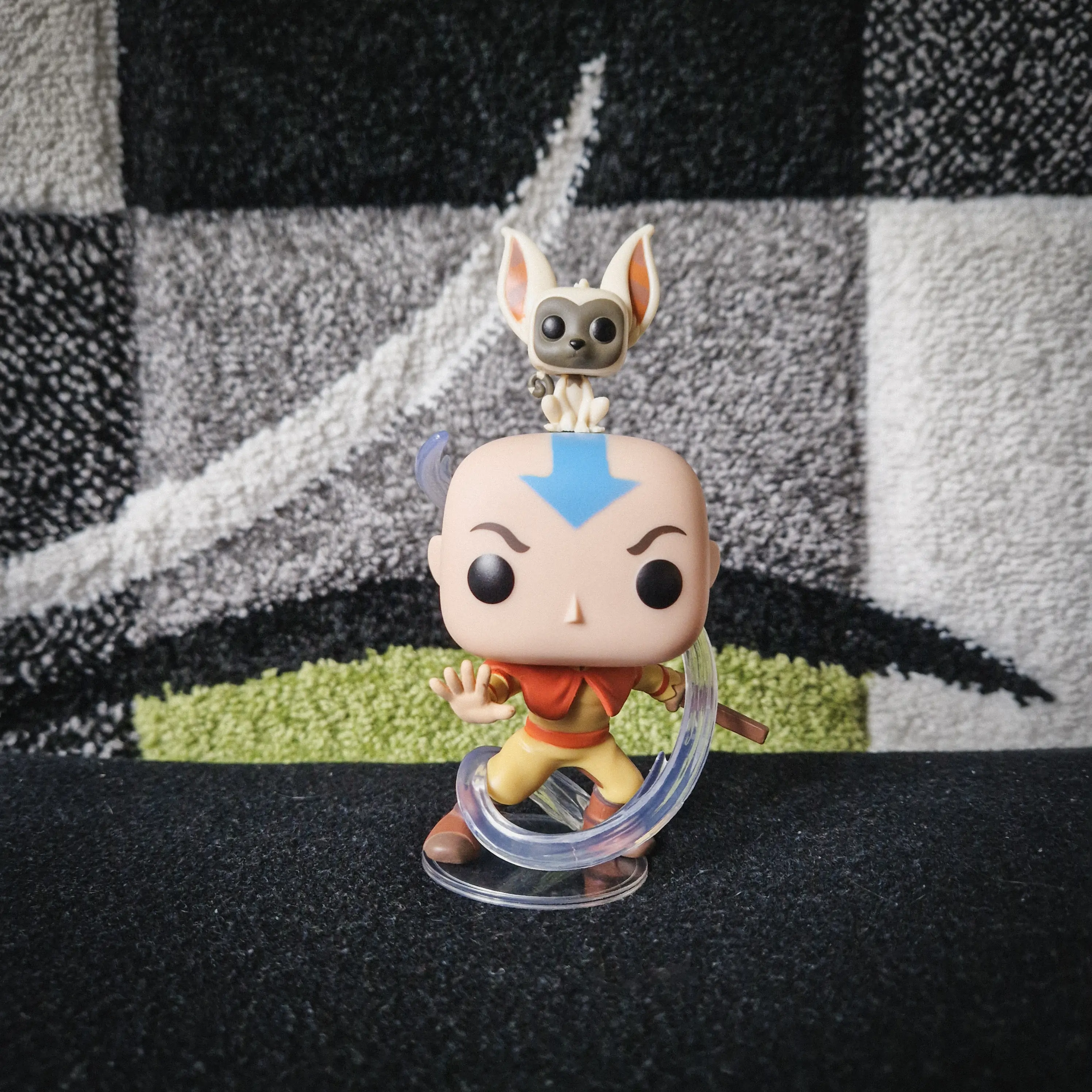 Avatar The Last Airbender POP! Animation Vinyl Figúrka Aang w/ Momo 9 cm termékfotó