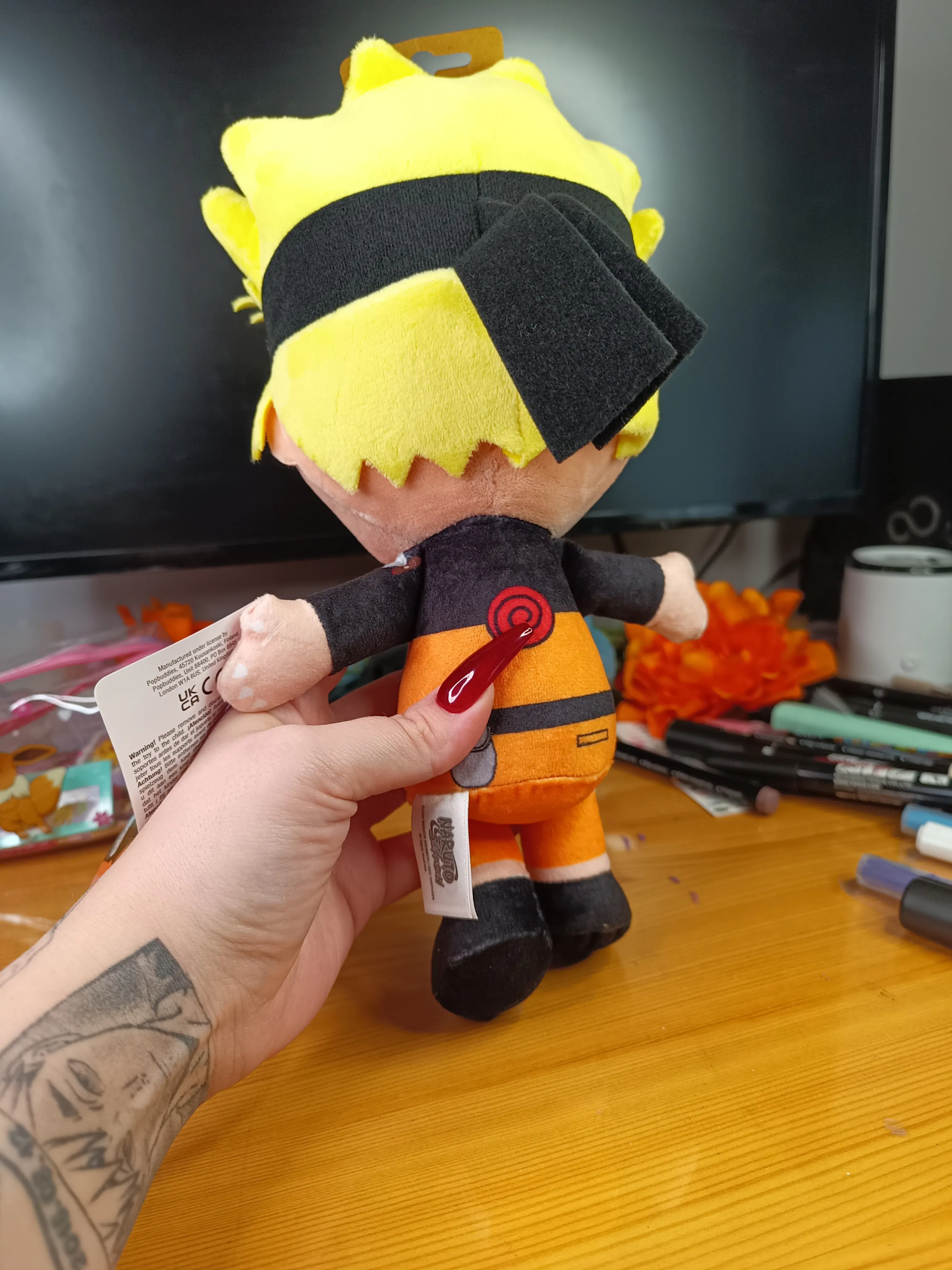Naruto Shippuden Cuteforme plyšová figúrka Naruto Uzumaki Nine Tails Unleashed Version 29 cm produktová fotografia