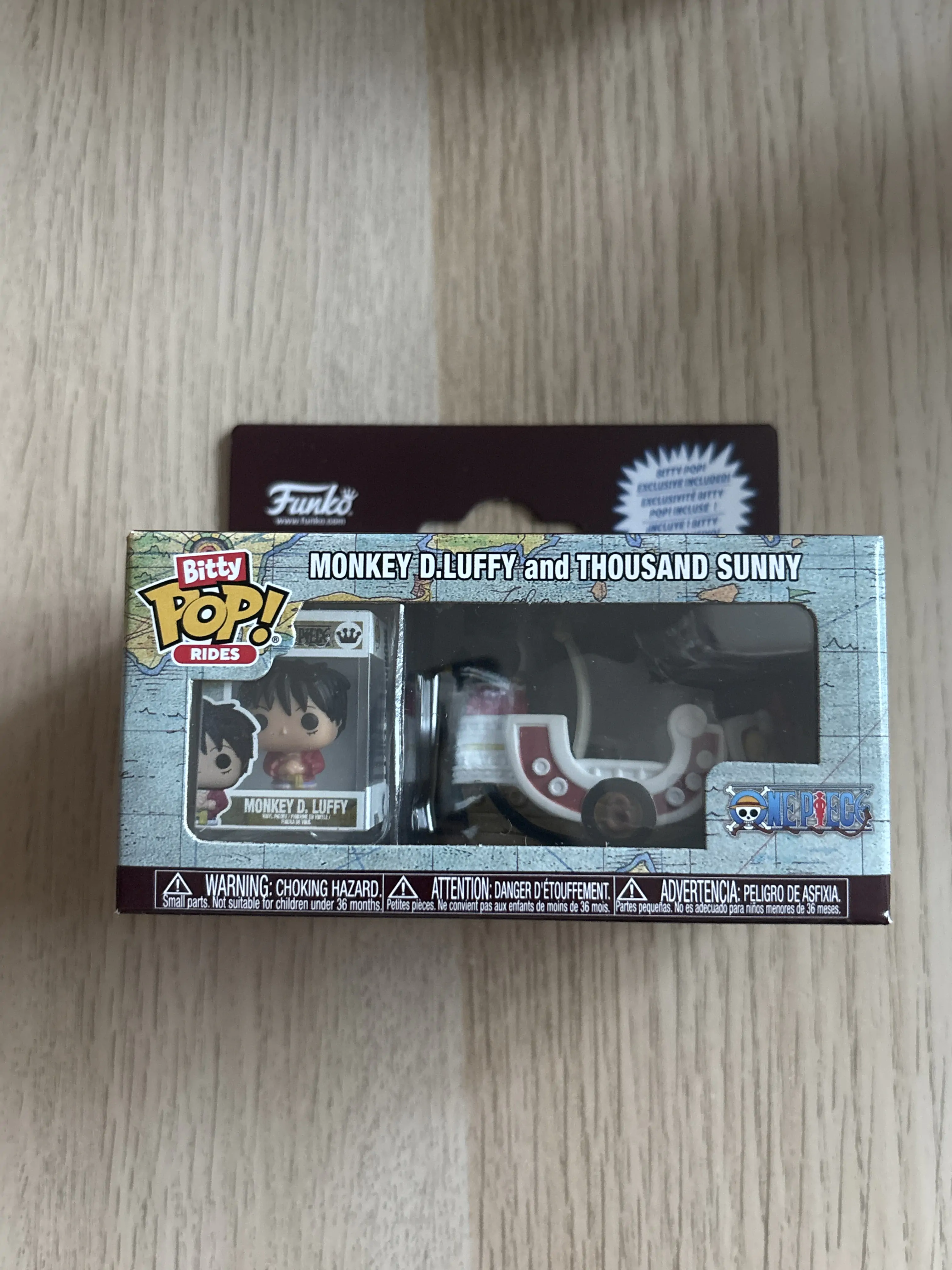 Bitty Funko POP figúrka Ride One Piece Monkey D.Luffy a Thousand Sunny produktová fotografia