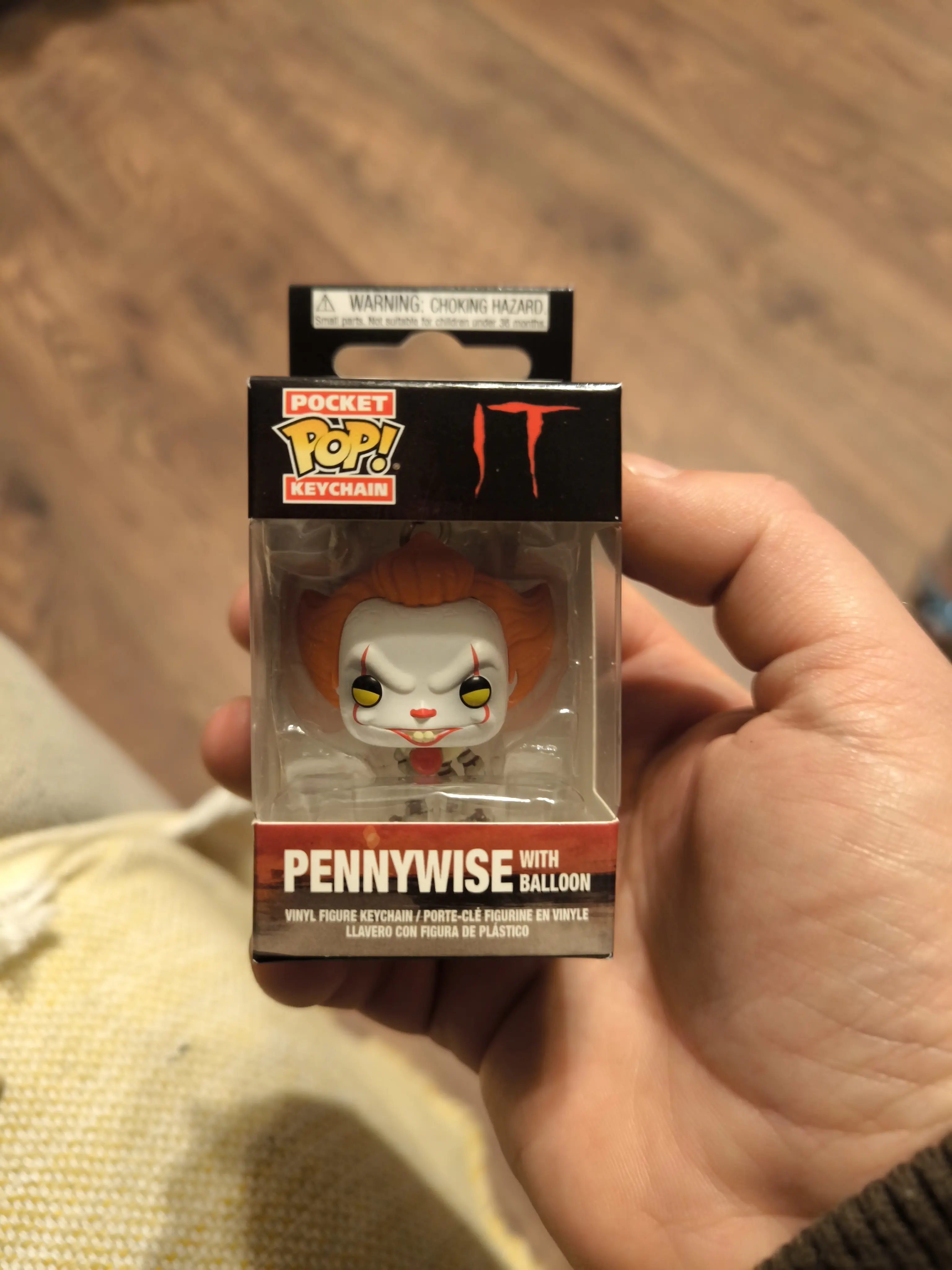 Stephen King's It 2017 Vreckový POP! Vinyl prívesok na kľúče Pennywise s balónom 4 cm produktová fotografia