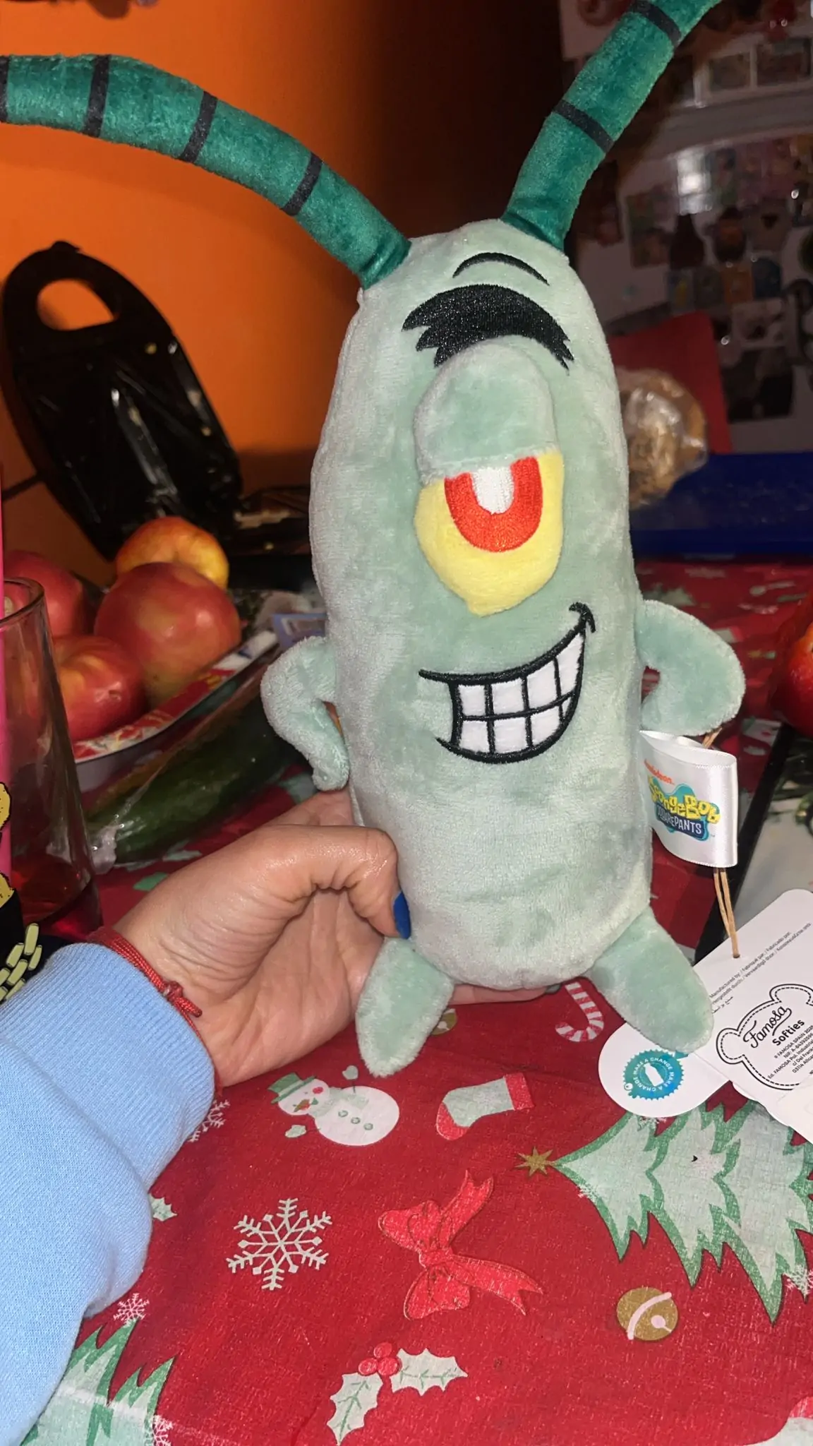 SpongeBob SquarePants Plankton plyšová figúrka 25 cm produktová fotografia