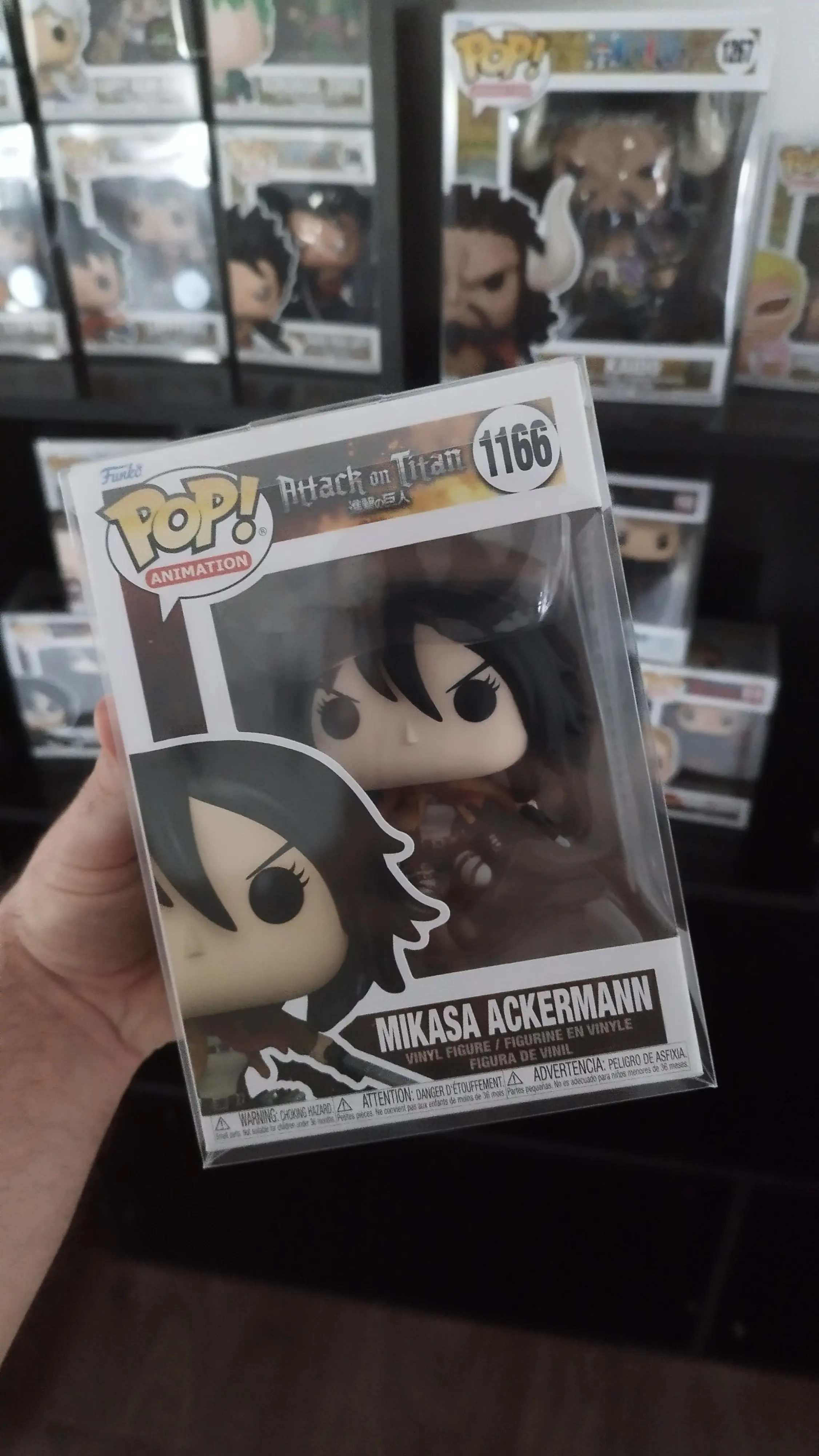 Attack on Titan POP! Animation vinylová figurka Mikasa Ackerman s mečmi 9 cm termékfotó