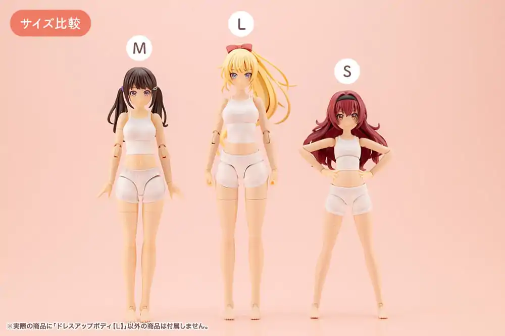 Sousai Shojo Teien Sada príslušenstva pre 1/10 akčné figúrky Dress Up Body Size L produktová fotografia