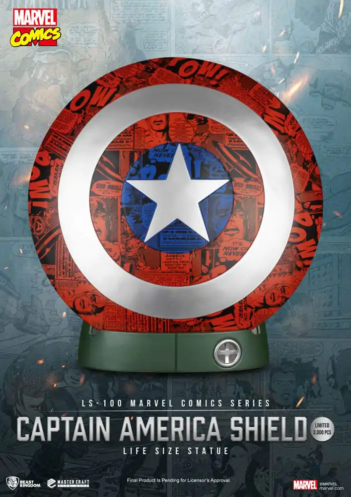 Marvel Comics PVC Captain America Štít Socha v životnej veľkosti 64 cm produktová fotografia
