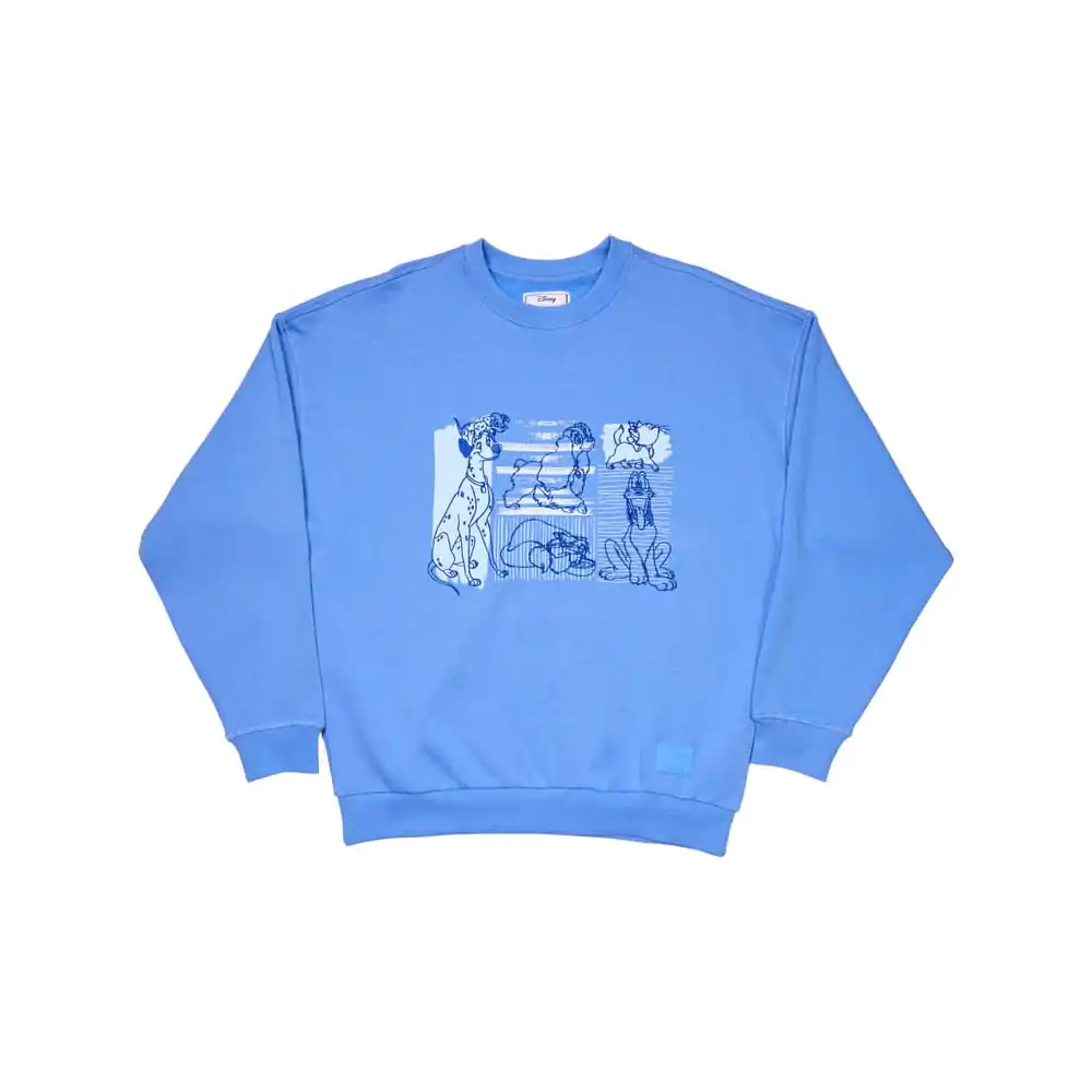Disney Unisex Oversized Crewneck Sweatshirt Dogs & Cats mikina produktová fotografia