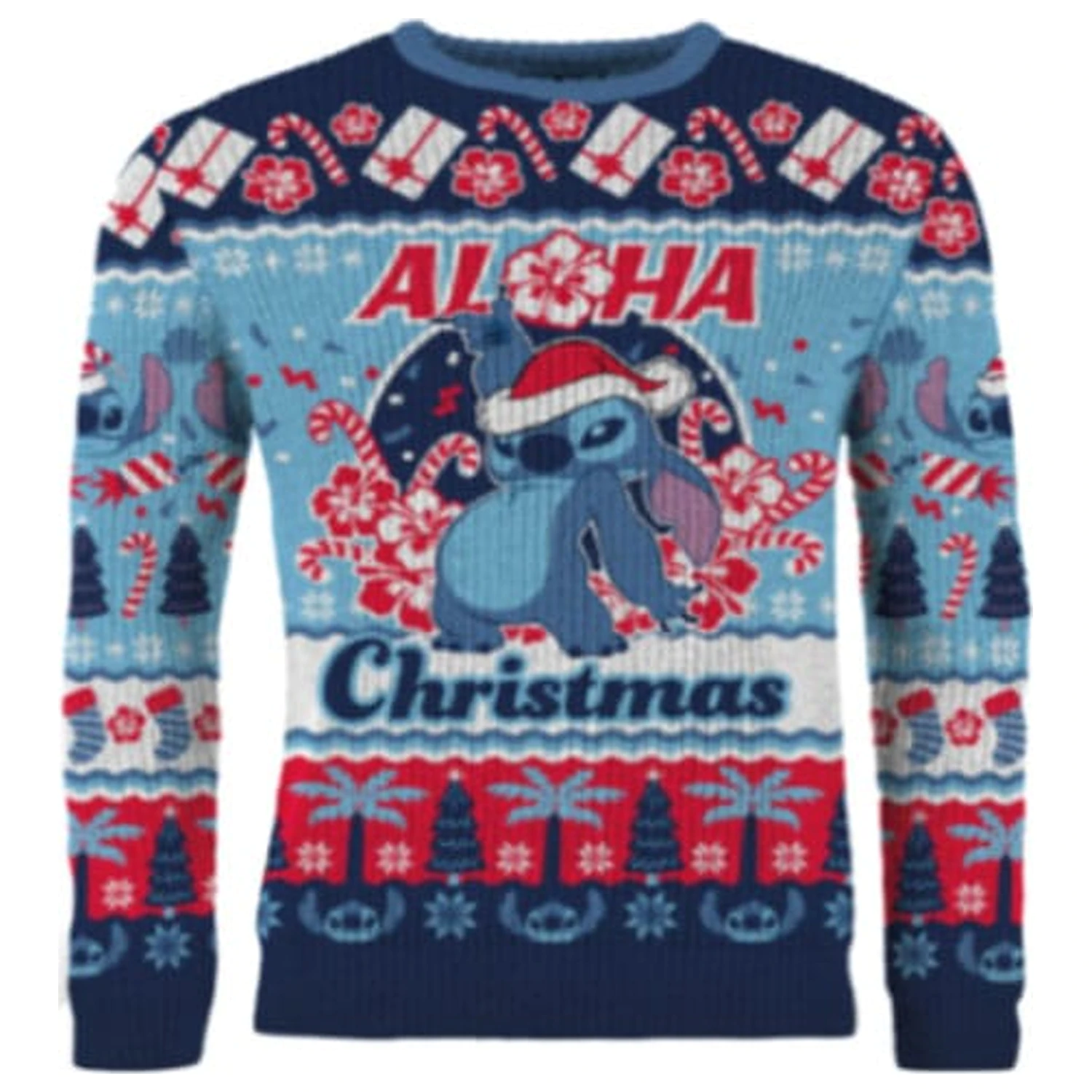 Lilo & Stitch vianočný sveter Stitch Aloha Christmas  produktová fotografia
