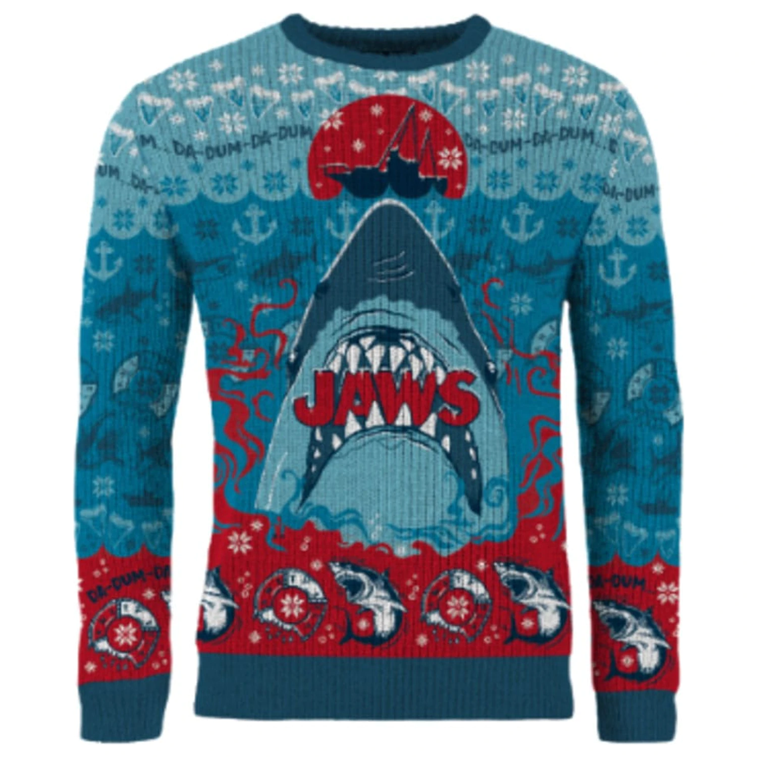 Jaws vianočný sveter Jaws produktová fotografia