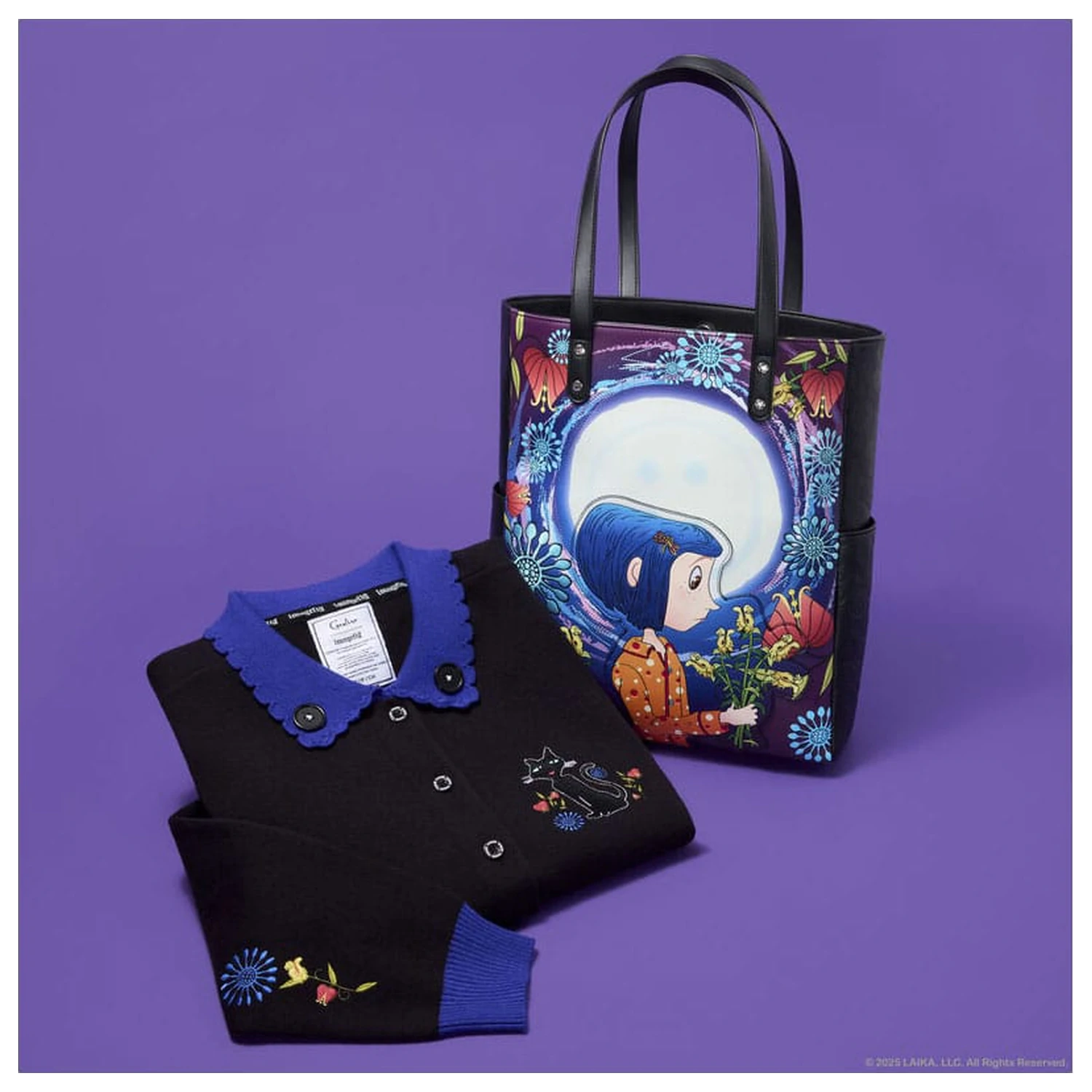 Pixar Coraline by Loungefly Kardigán Unisex Golier Cat Dragonfly produktová fotografia