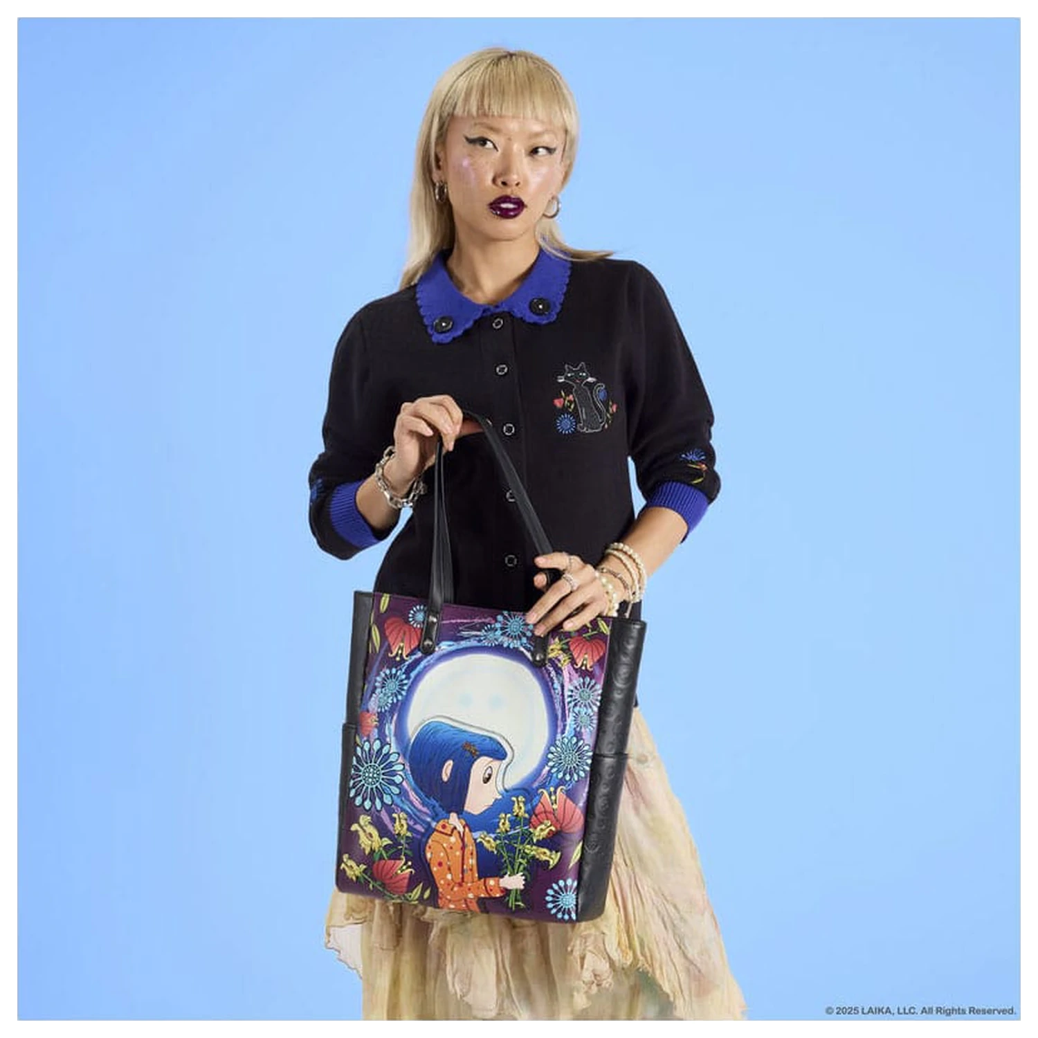 Pixar Coraline by Loungefly Kardigán Unisex Golier Cat Dragonfly produktová fotografia