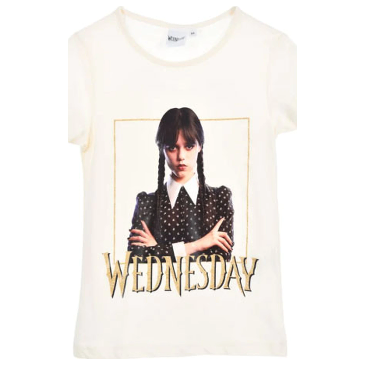Wednesday Gloomy White Detské tričko s krátkymi rukávmi, Top produktová fotografia