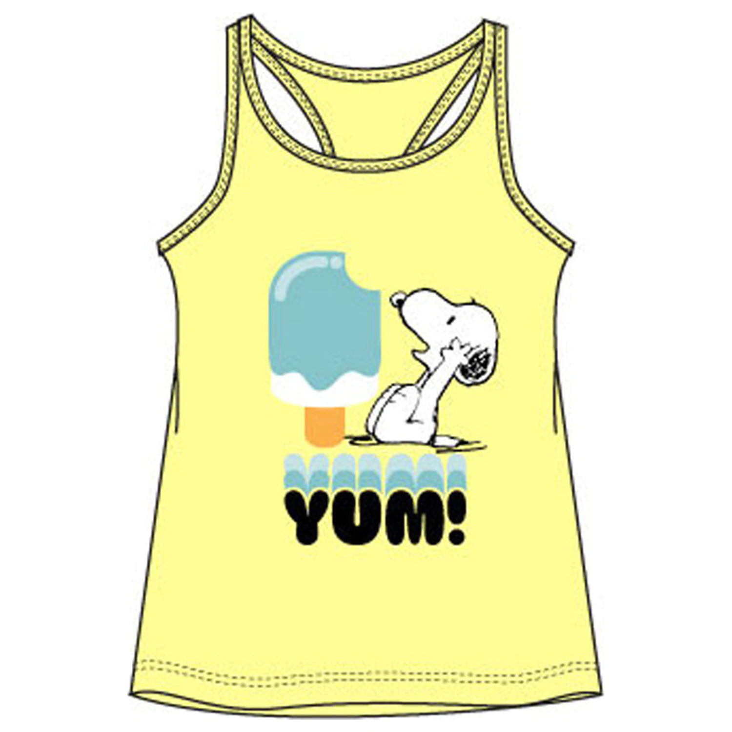 Snoopy Yum detské tričko s krátkym rukávom, top produktová fotografia