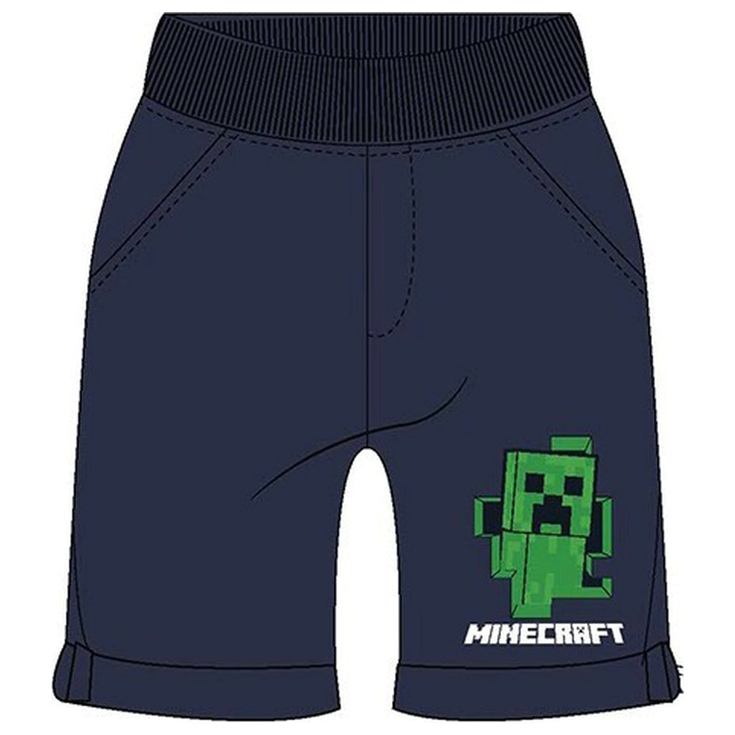 Minecraft Creeper Clash detské šortky produktová fotografia