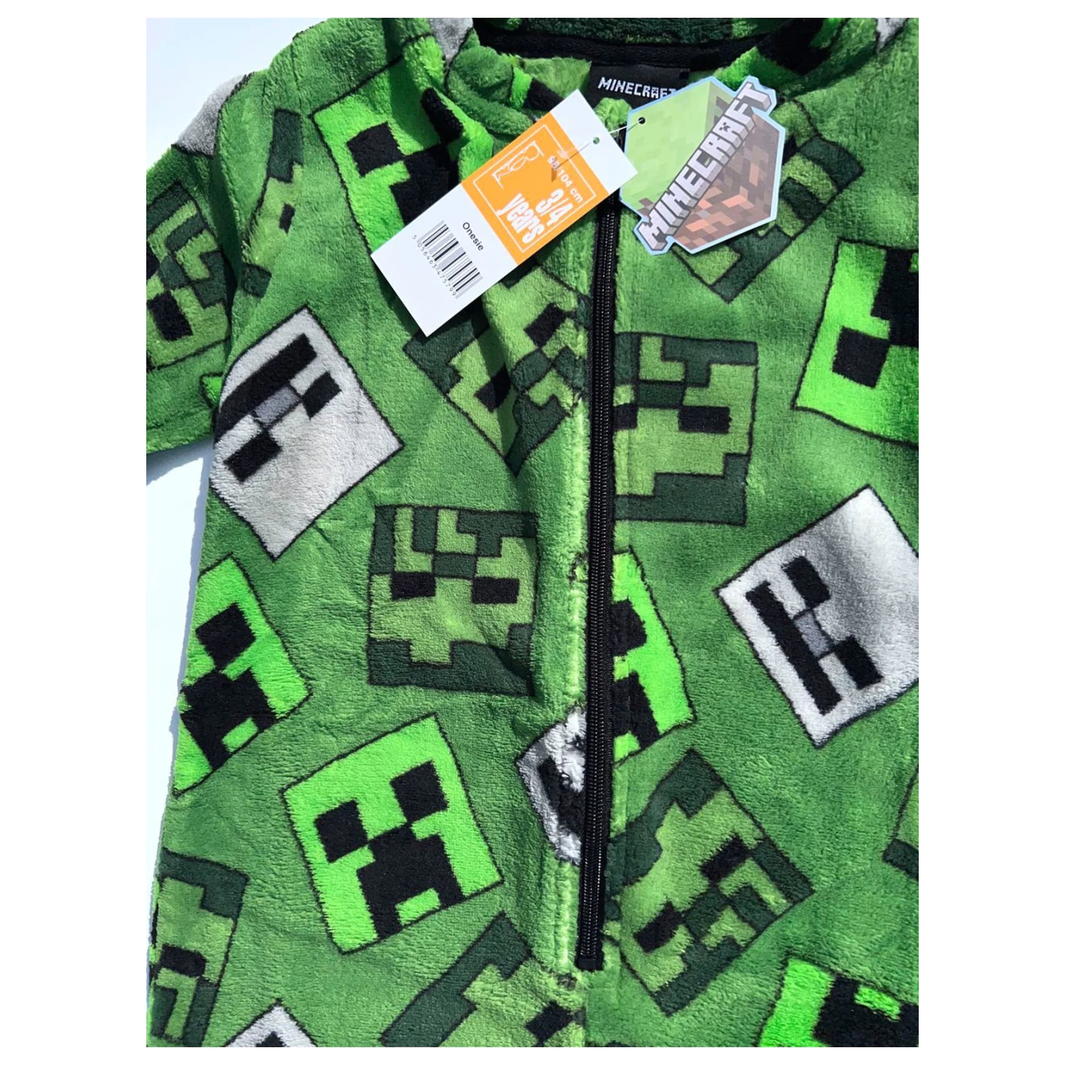Minecraft Emerald Detské dlhé pyžamo, Overal produktová fotografia