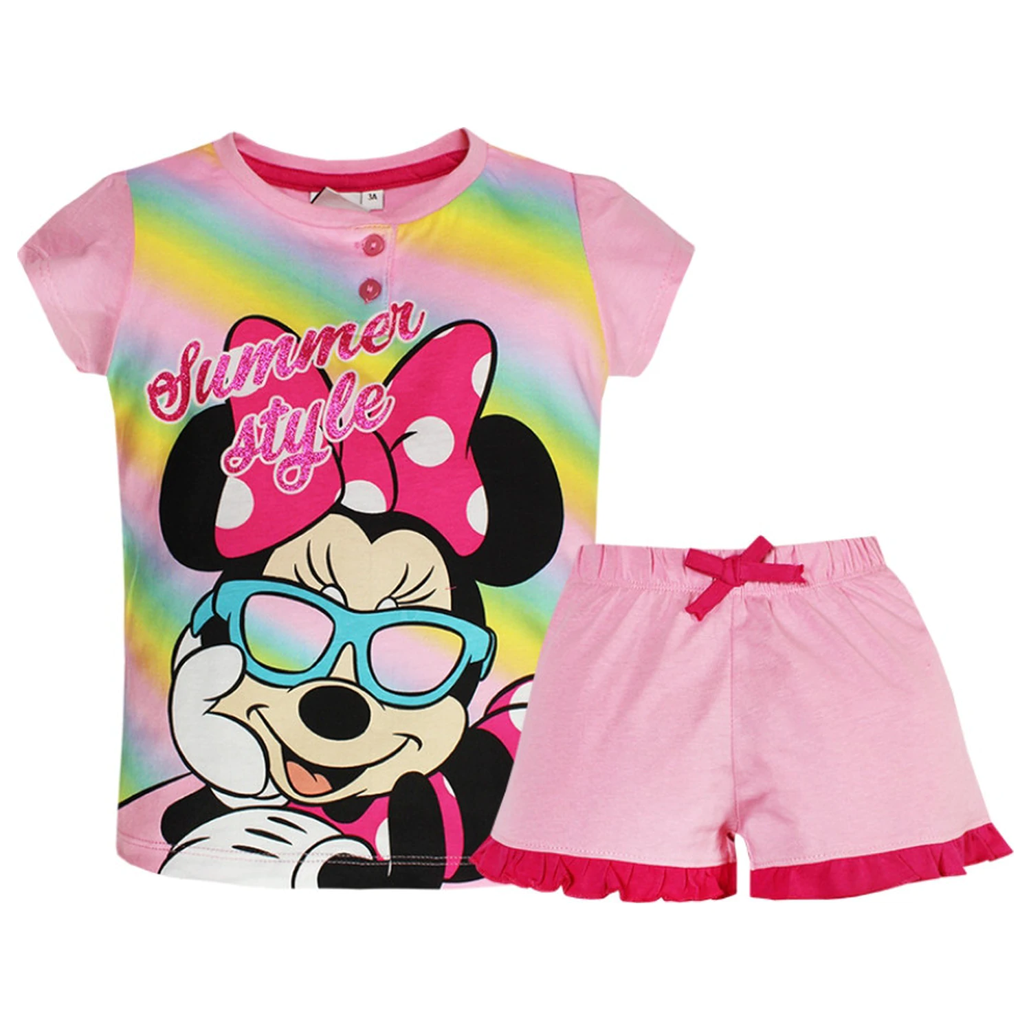 Disney Minnie Style Light detské krátke pyžamo produktová fotografia