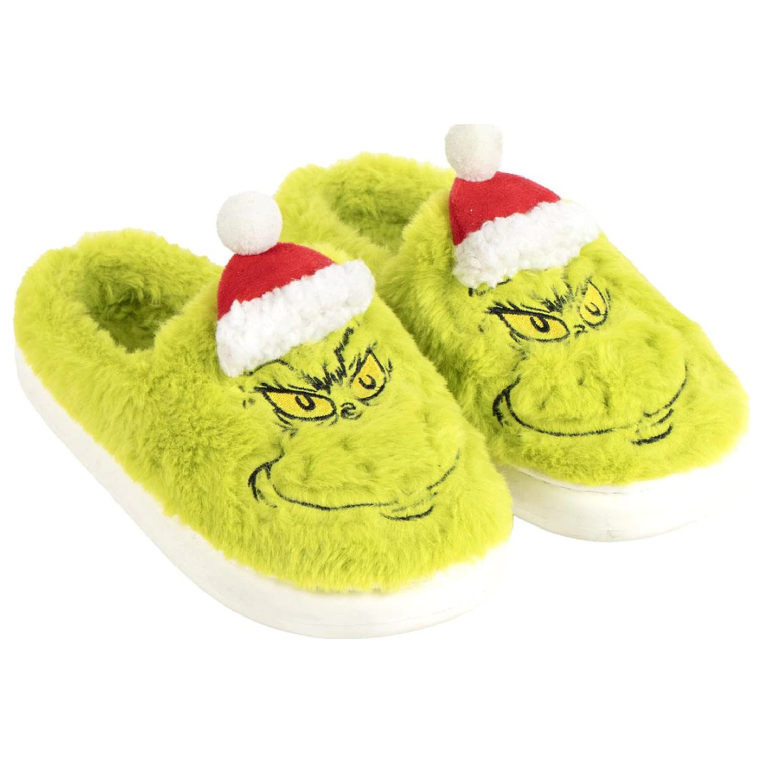 The Grinch Santa Hat Dospelé Zimné Papuče produktová fotografia