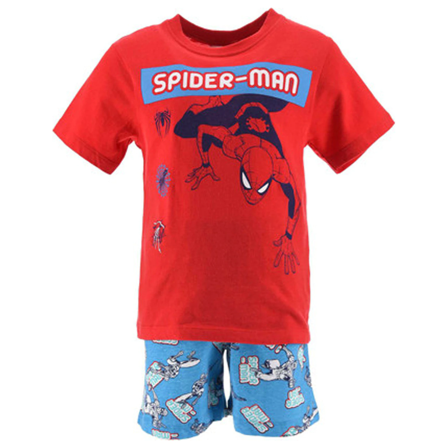 Spider-Man Climb Red detské krátke pyžamo produktová fotografia