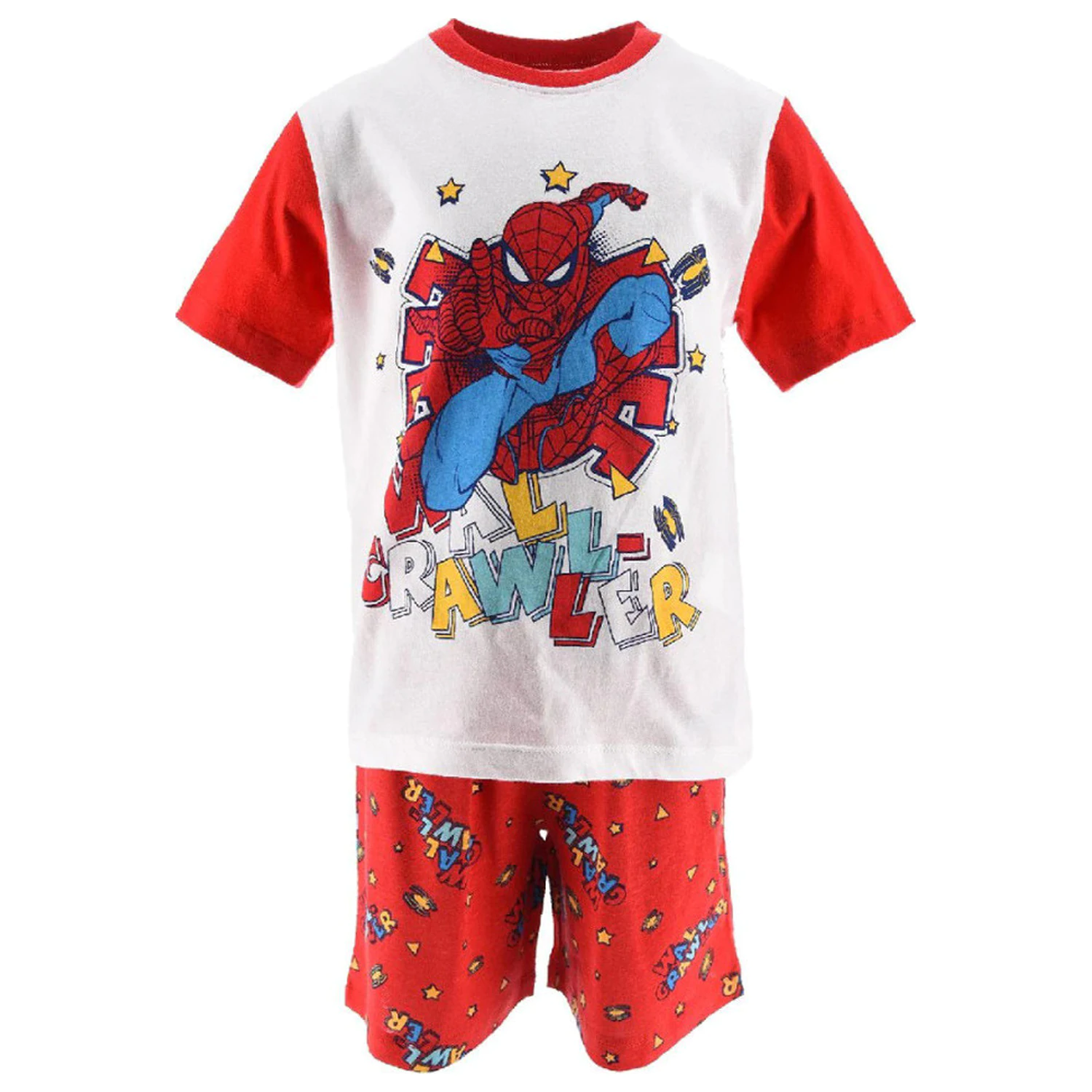 Spider-Man Wall Crawler Red Detské Krátke Pyžamo produktová fotografia