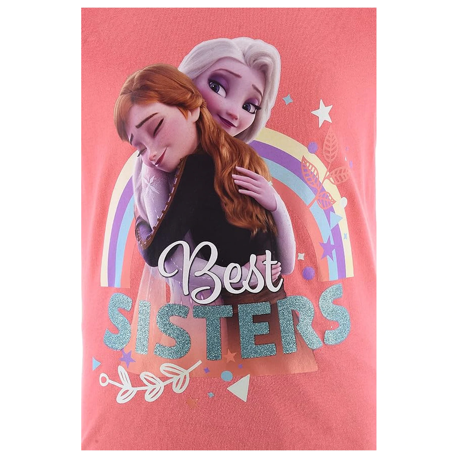 Disney Frozen Najlepšie sestry Peach Krátke pyžamo pre deti produktová fotografia