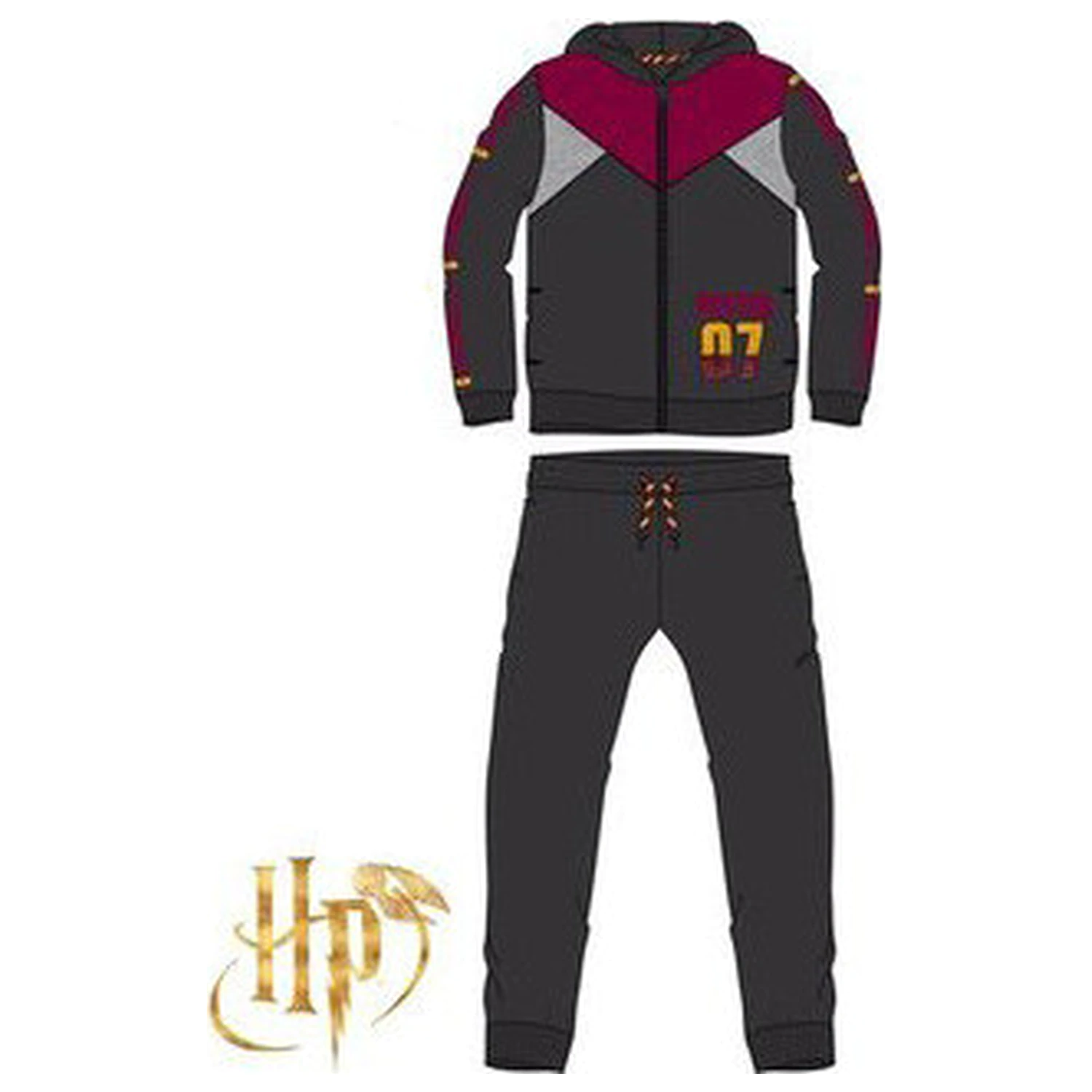 Harry Potter Quidditch Grey detská tepláková súprava, joggingová súprava produktová fotografia
