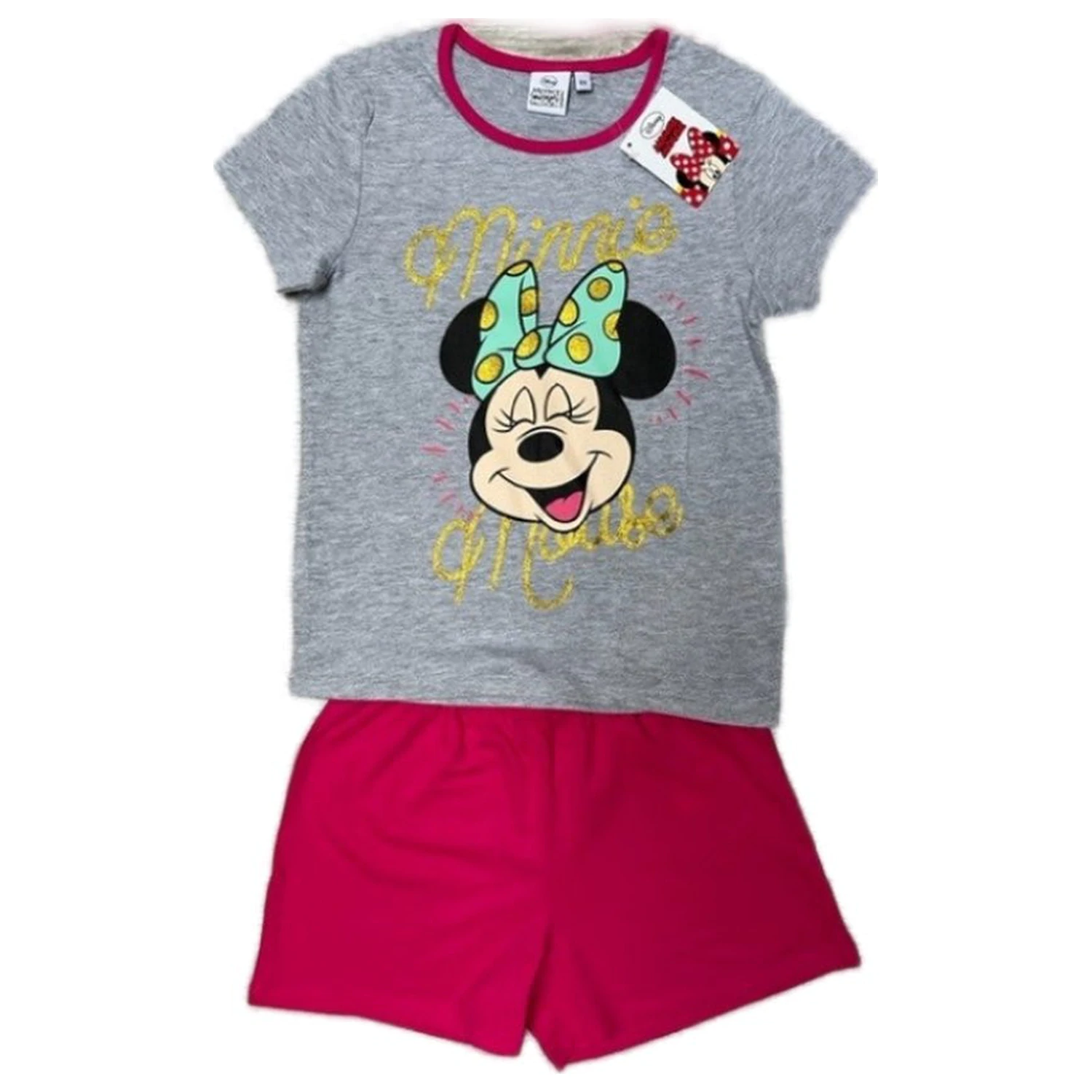 Disney Minnie Laugh Sivé detské krátke pyžamá produktová fotografia
