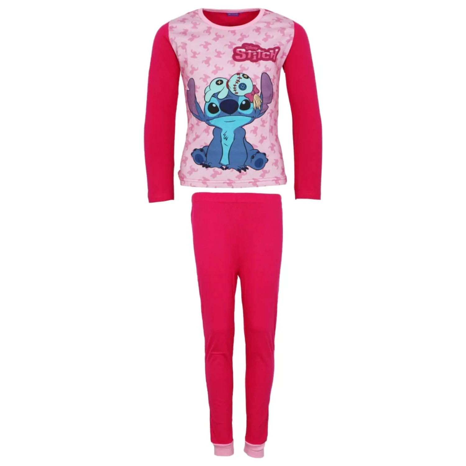 Stitch Scrump Ružové Detské Dlhé pyžamá produktová fotografia