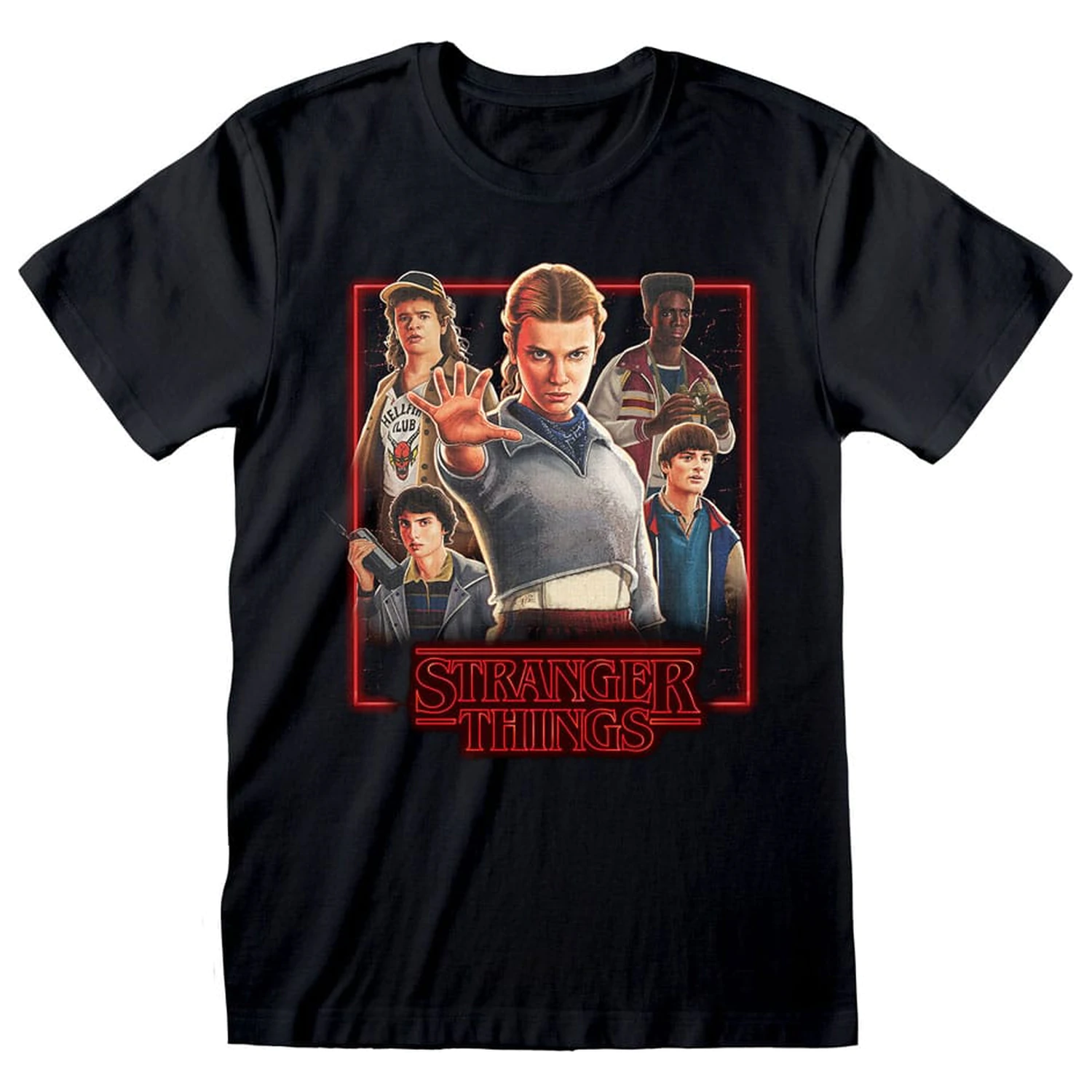 Stranger Things Tričko postavy v žiariacom boxe produktová fotografia