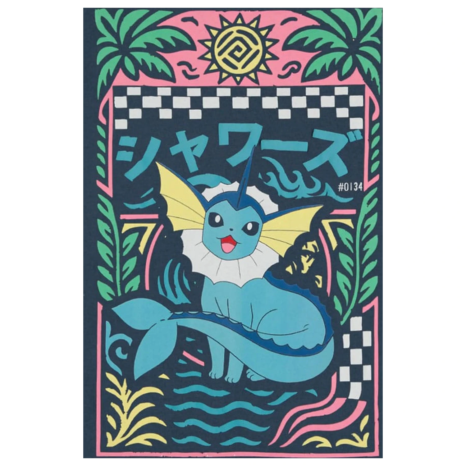 Pokémon Tričko Navy Vaporeon produktová fotografia