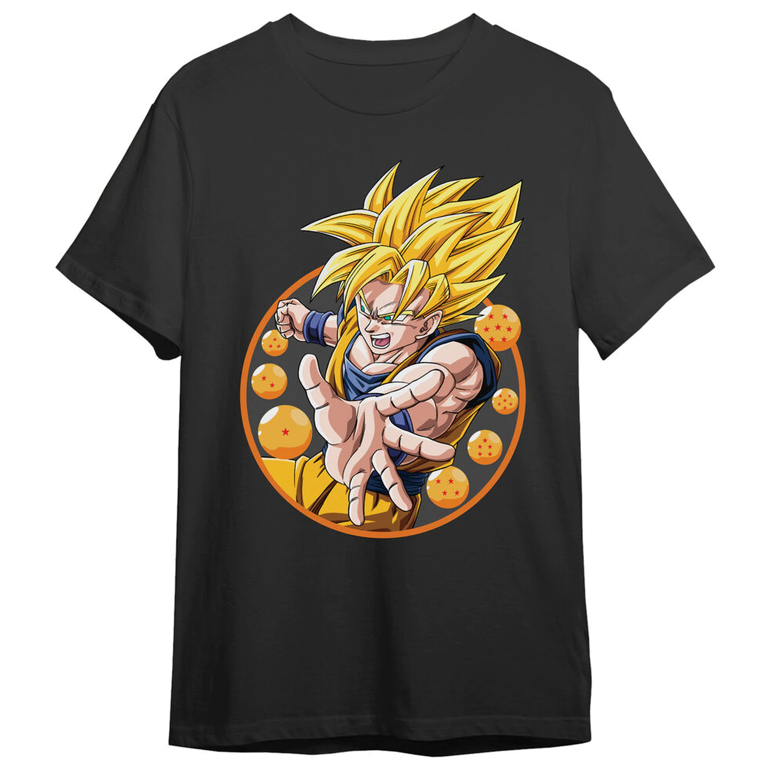 Dragon Ball Z Goku Super Saiyan dospelé tričko produktová fotografia