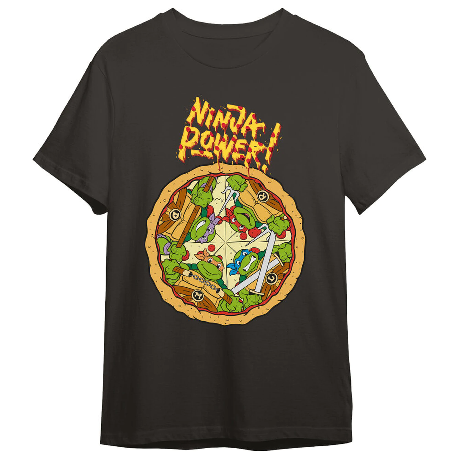 Teenage Mutant Ninja Turtles Pizza dospelé tričko produktová fotografia