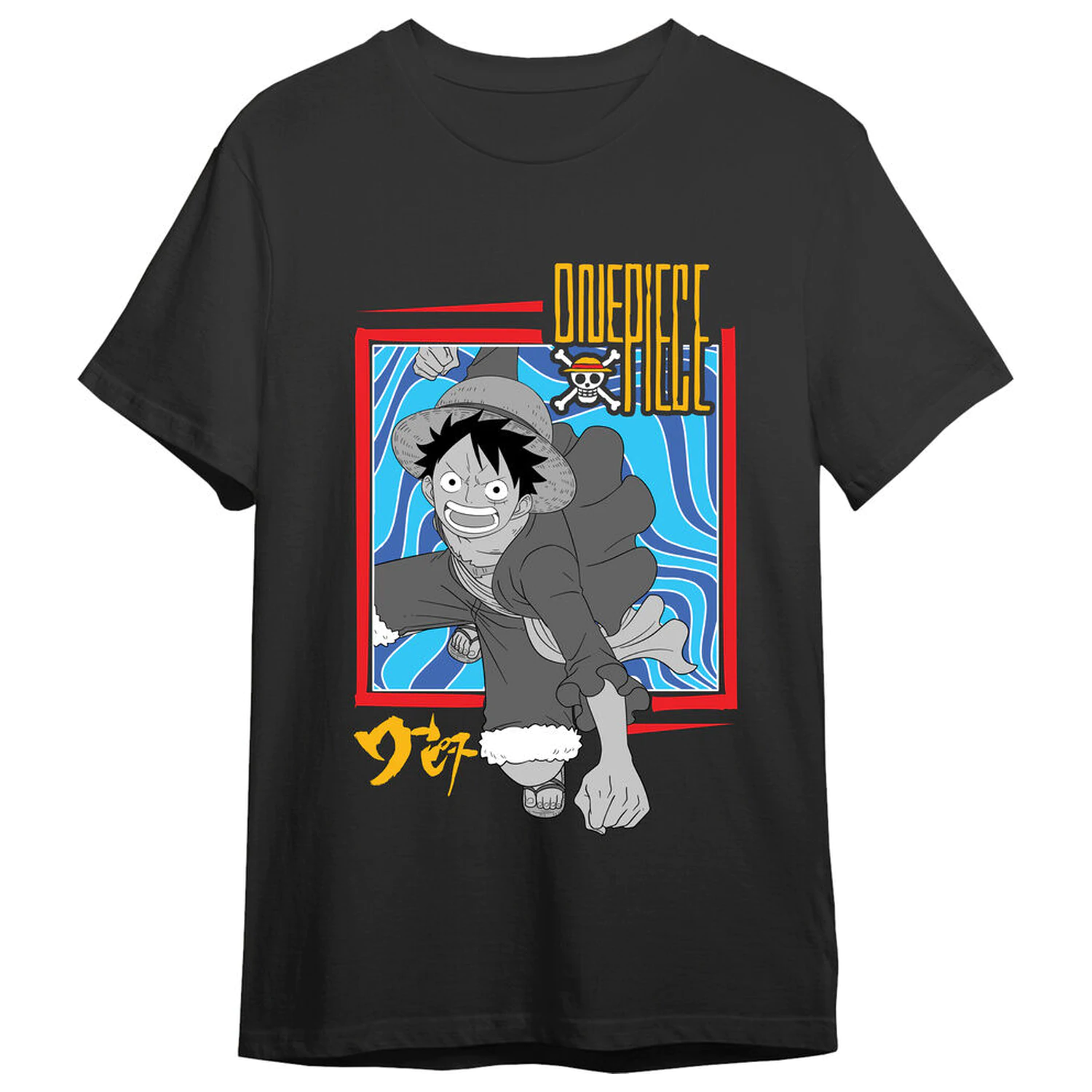 One Piece Monkey D. Luffy Attack dospelé tričko produktová fotografia