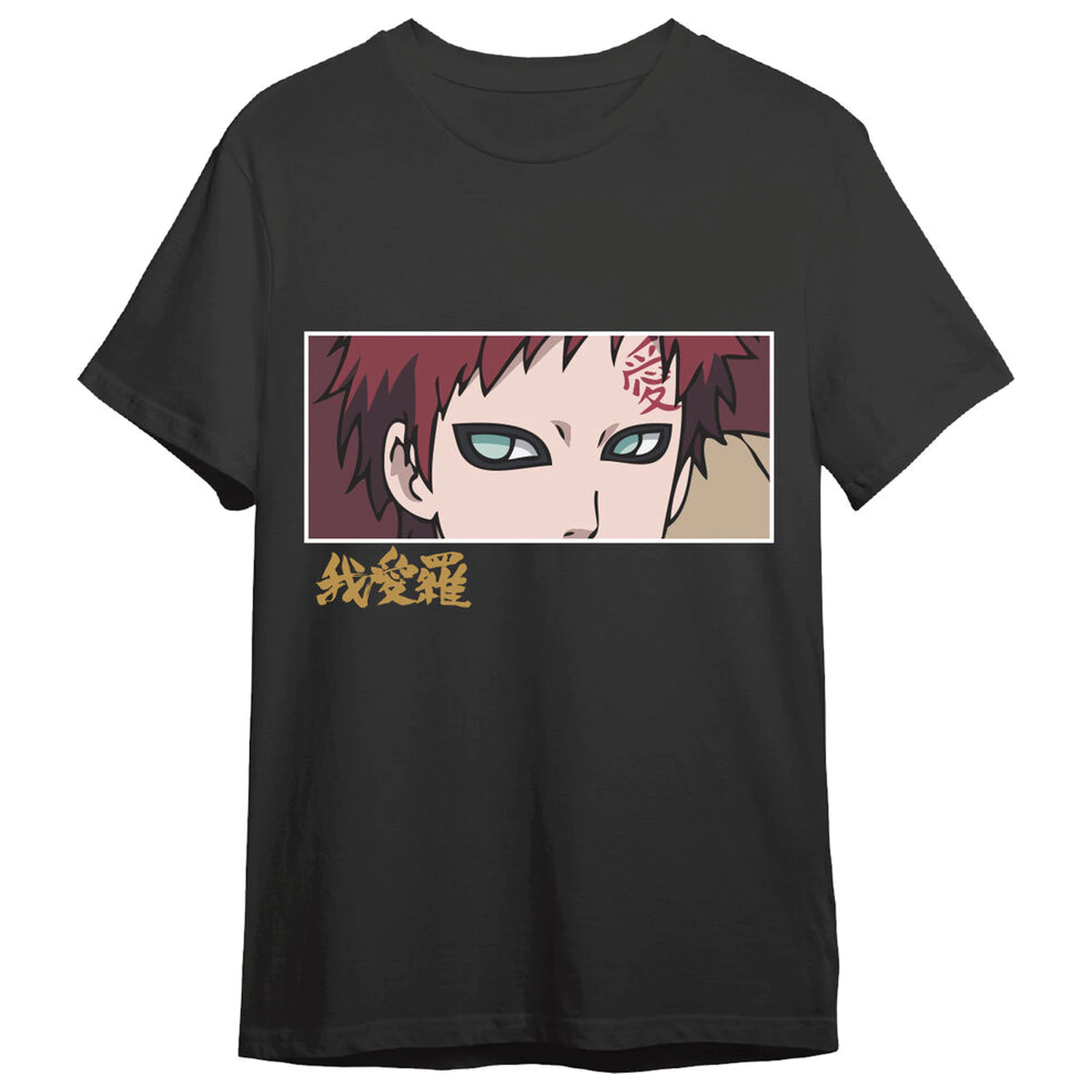 Naruto Shippuden Gaara Eyes dospelé tričko produktová fotografia