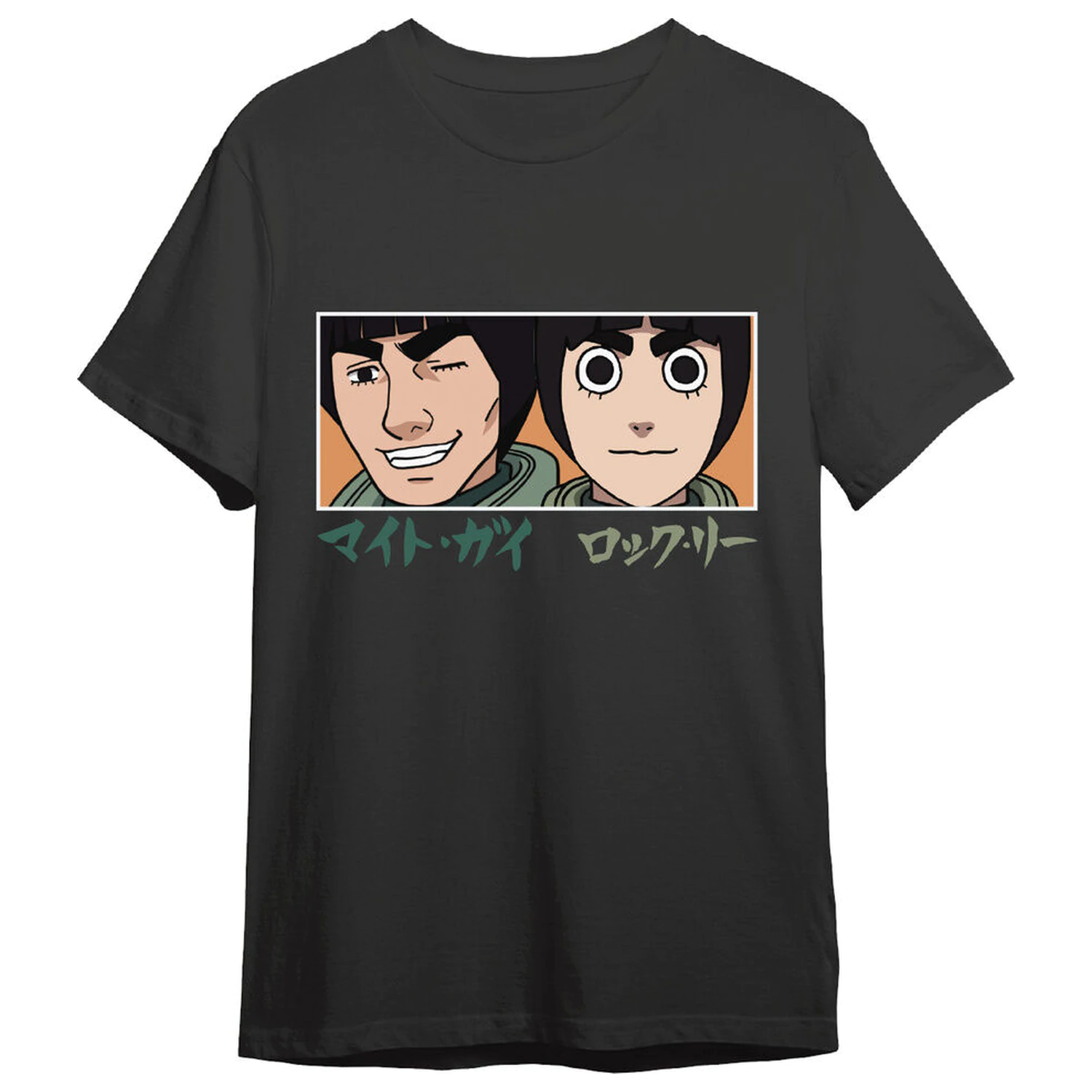 Naruto Shippuden Guy Sensei & Rock Lee Eyes dospelácke tričko produktová fotografia