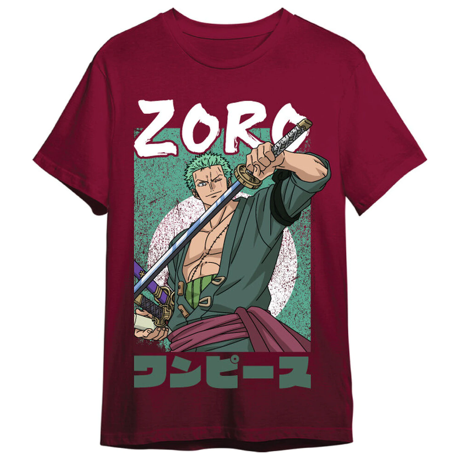 One Piece Roronoa Zoro dospelácke tričko produktová fotografia
