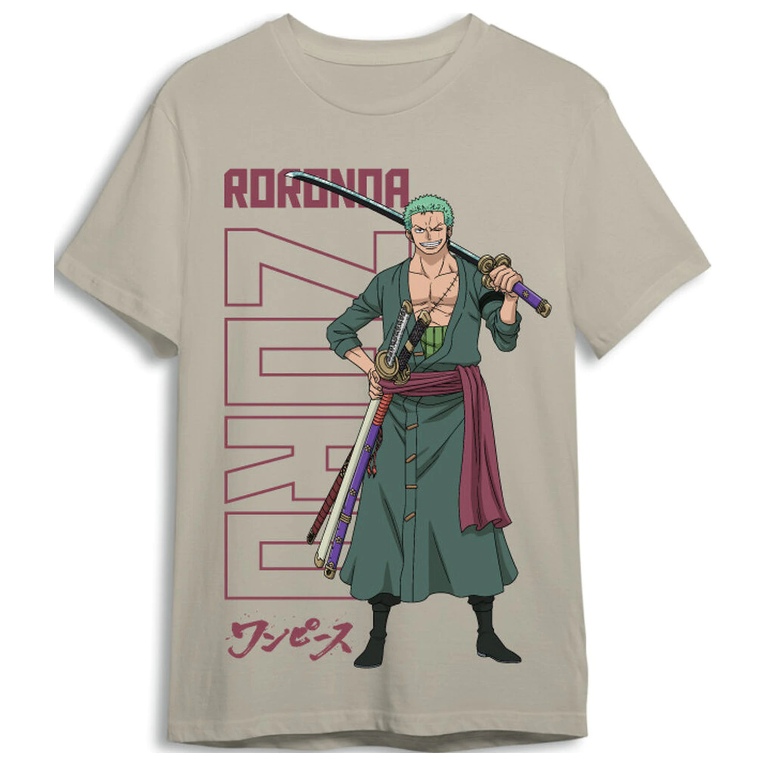 One Piece Roronoa Zoro dospelé tričko produktová fotografia