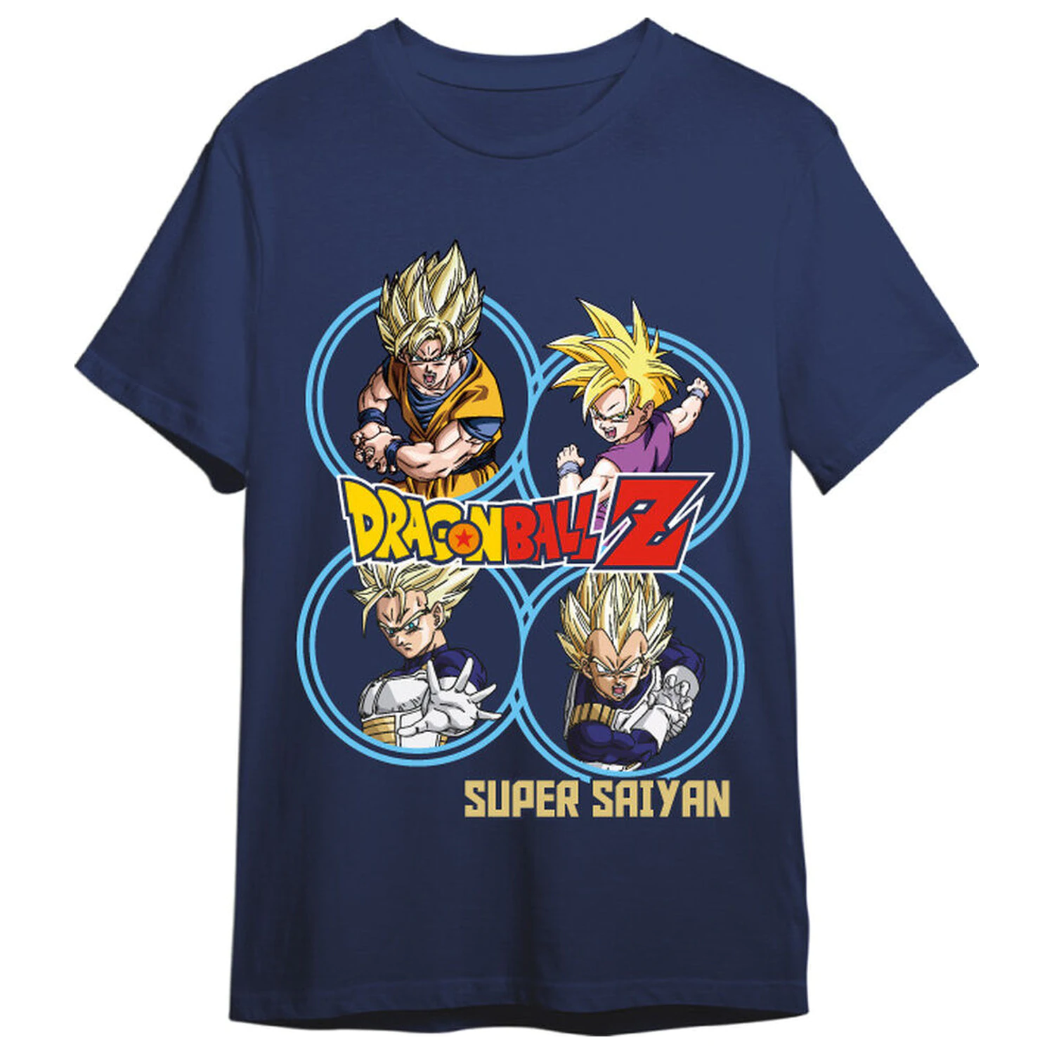 Dragon Ball Z Super Saiyans dospelé tričko produktová fotografia