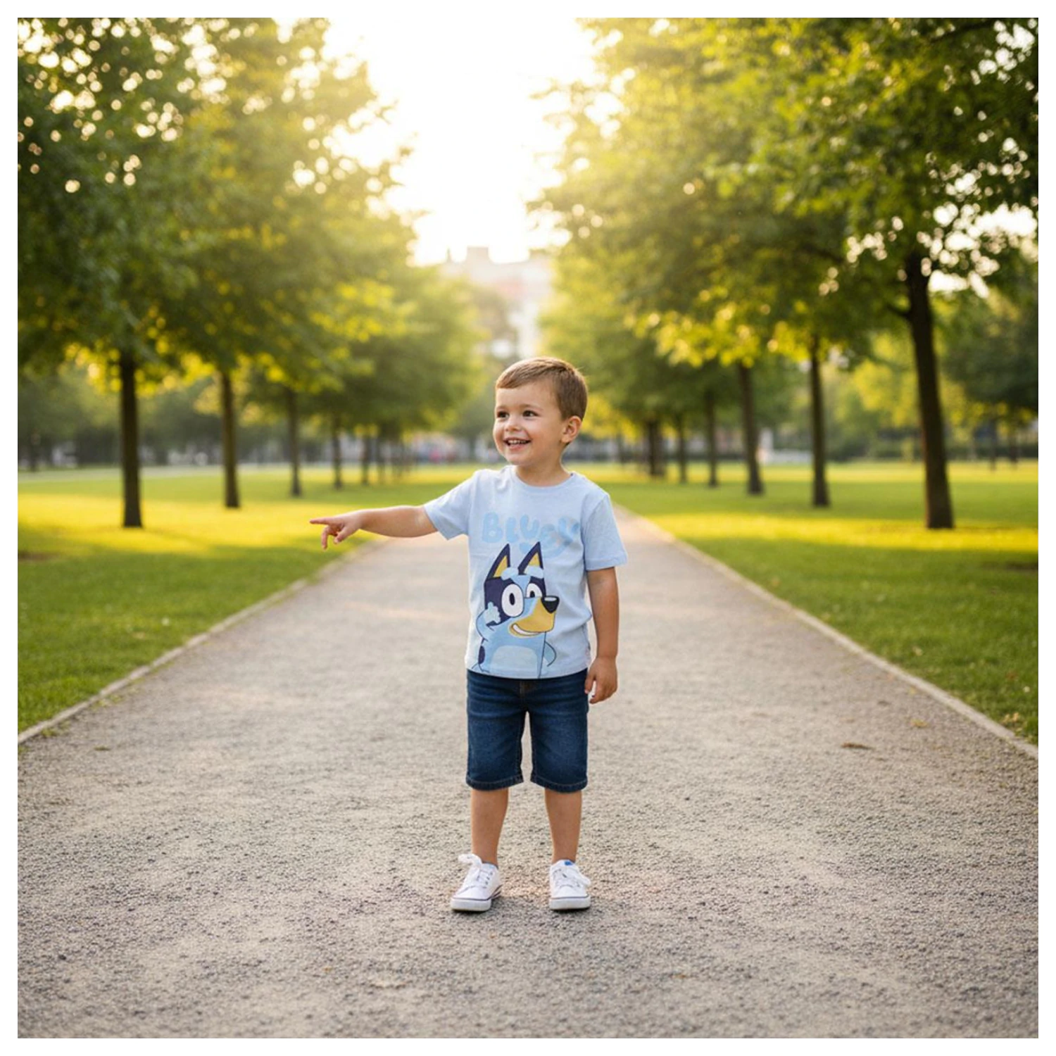 Bluey Smile detské krátke tričko, top produktová fotografia