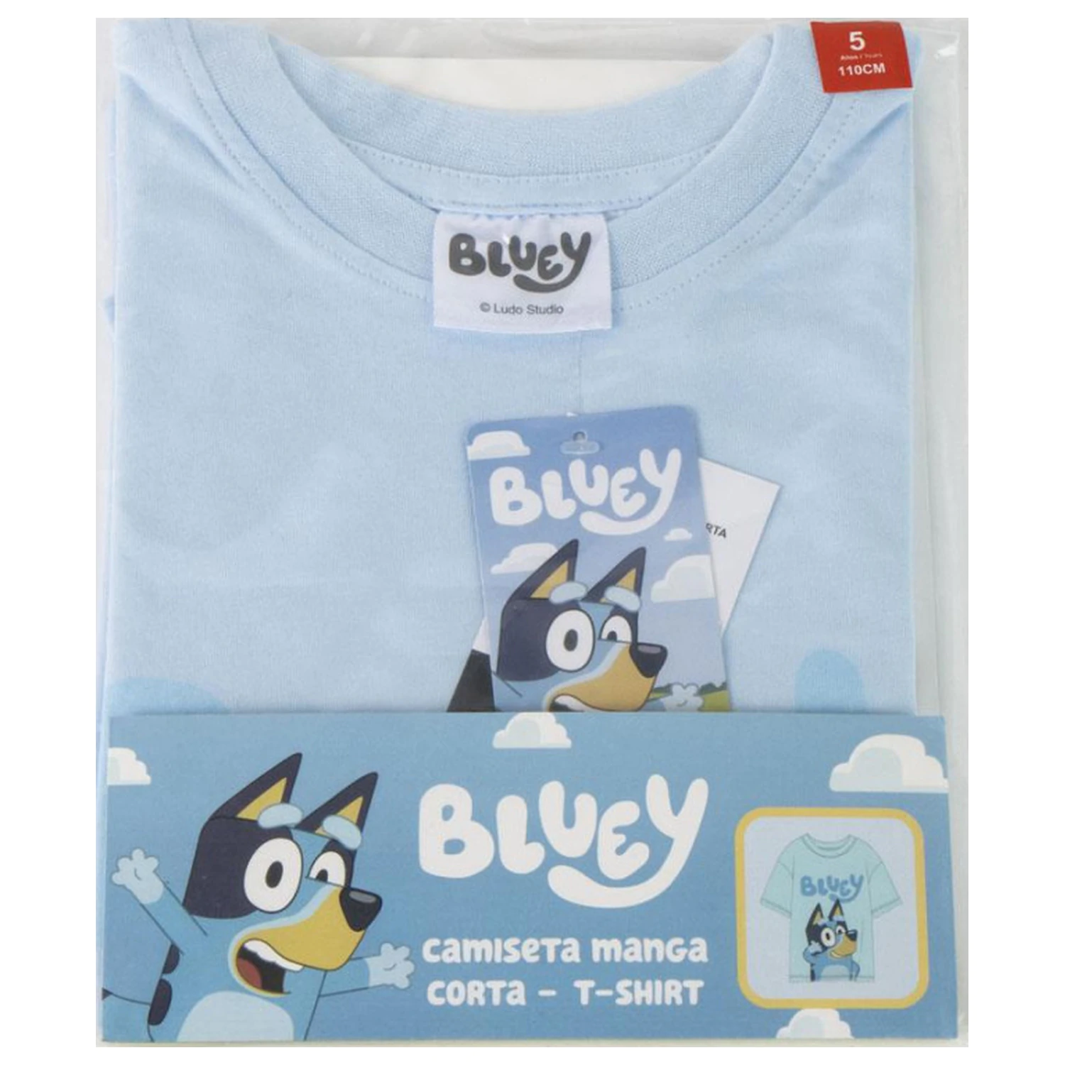 Bluey Smile detské krátke tričko, top produktová fotografia