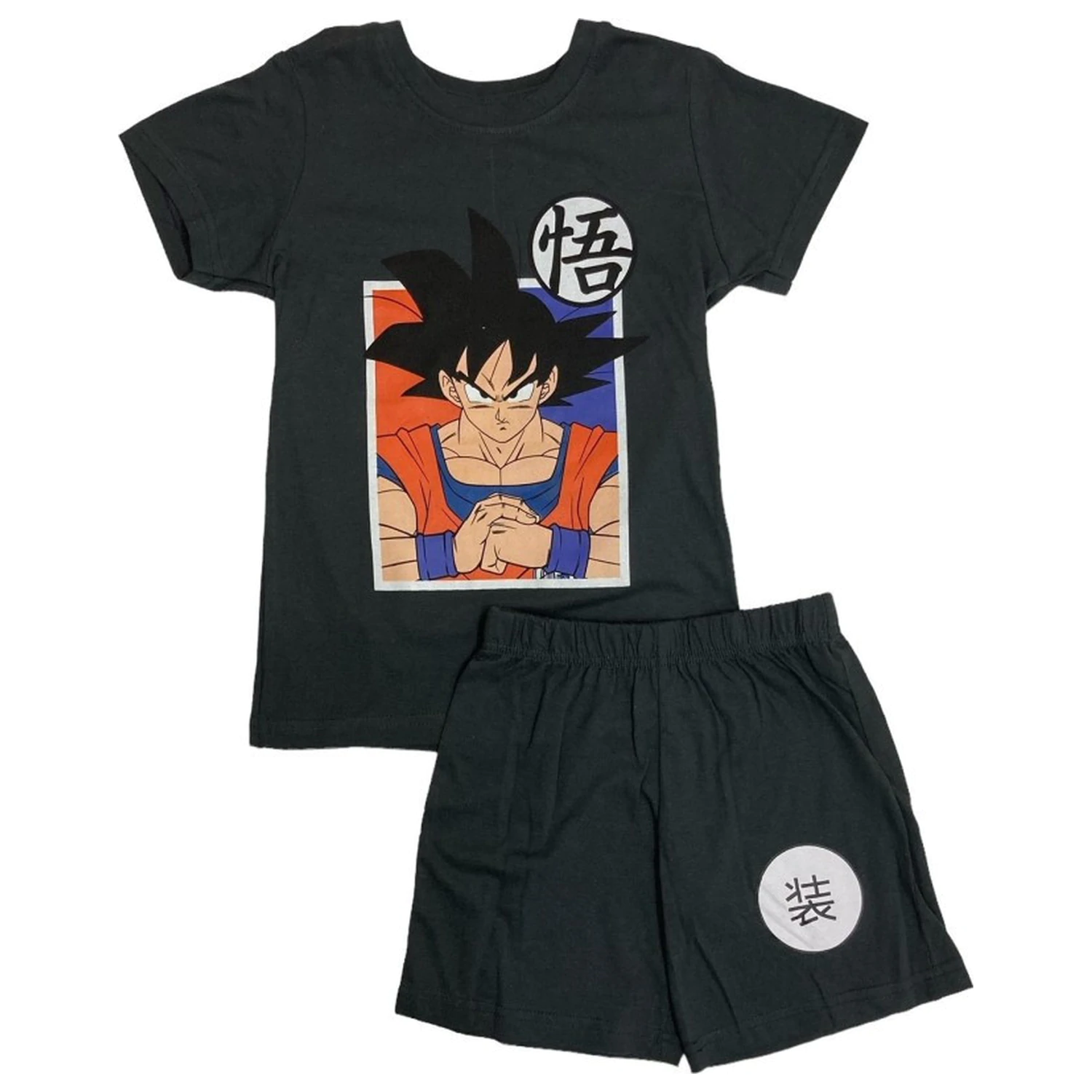 Dragon Ball Saiyan Black detské krátke pyžamo produktová fotografia