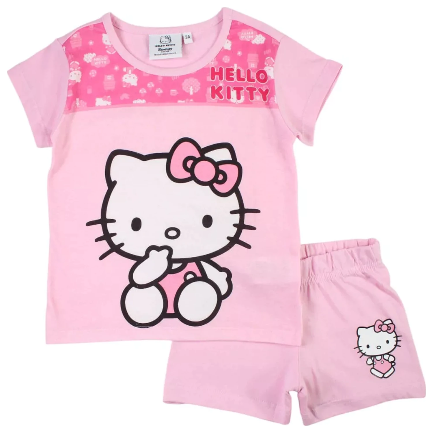 Hello Kitty Cutie Light Pink Kids Krátke Pyžamo produktová fotografia
