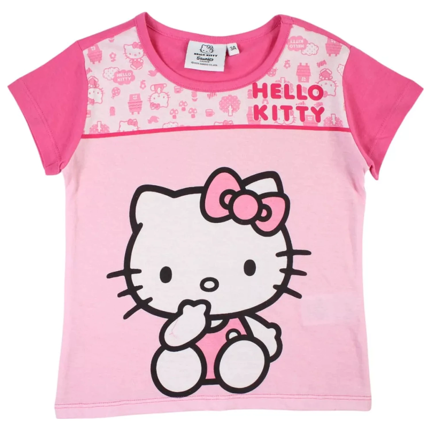 Hello Kitty Cutie Pink detské krátke pyžamá produktová fotografia